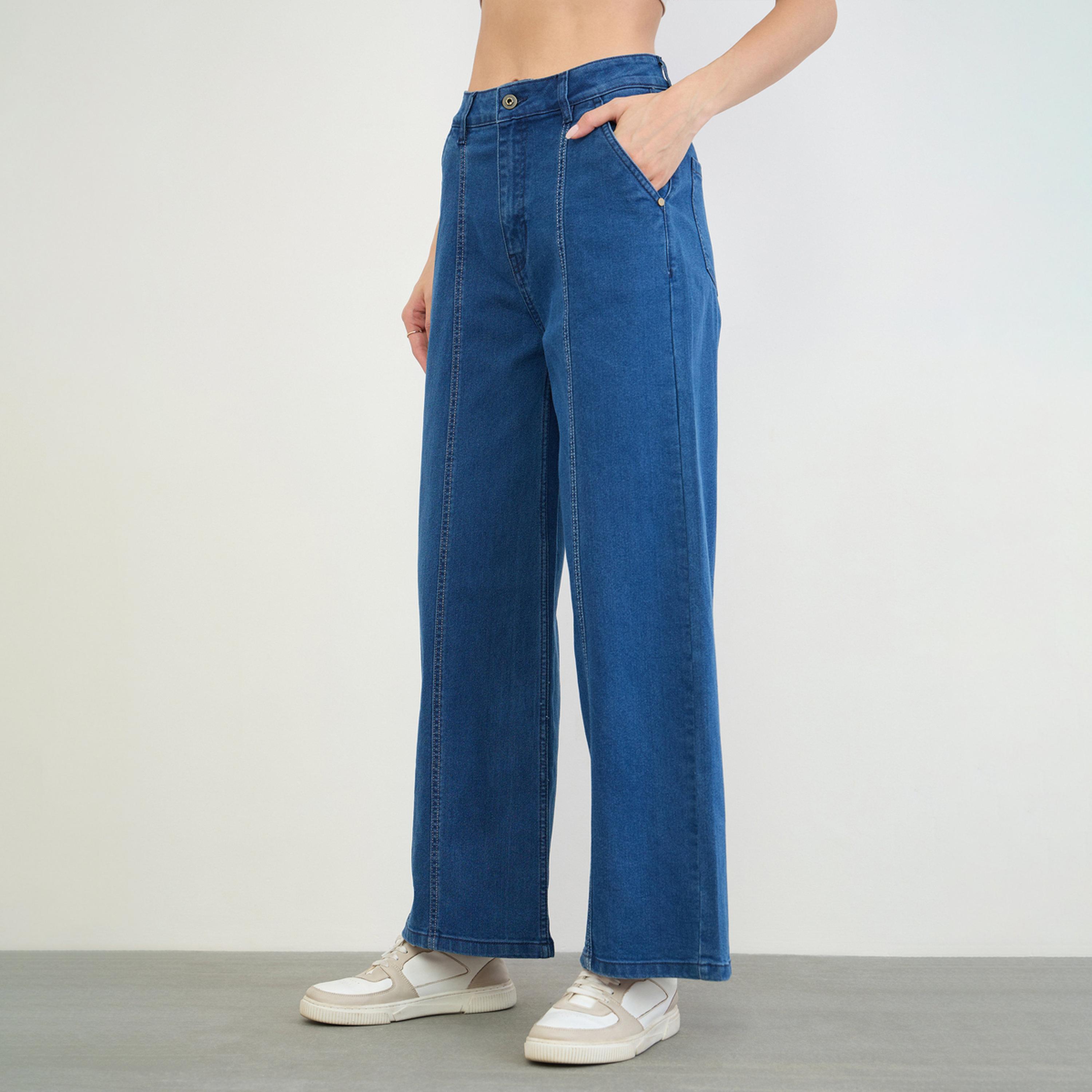 جينز بأرجل واسعة للنساء-women-clothing-bottoms-jeans-image-1