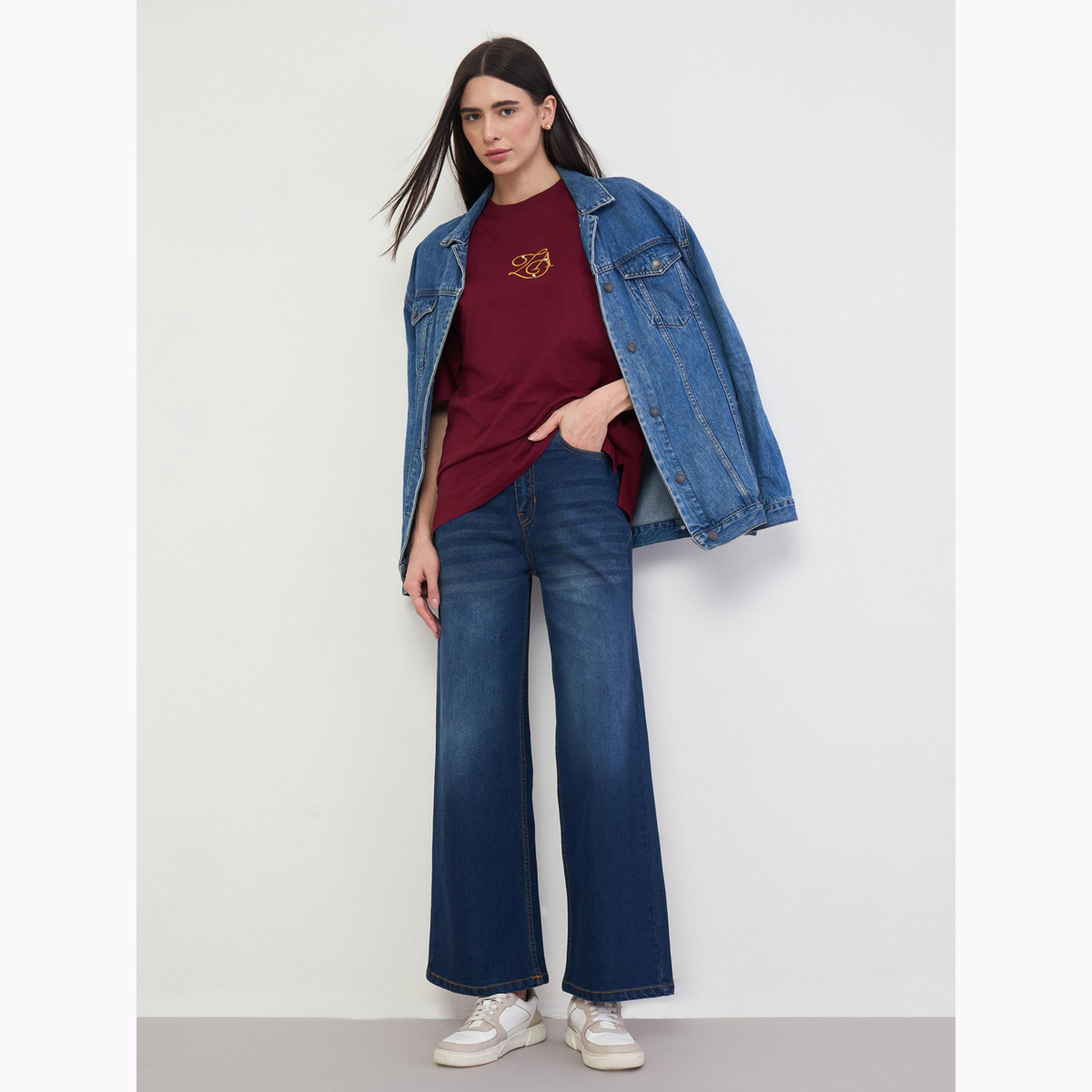 Styli High Rise Washed Wide Leg Jeans-women-clothing-bottoms-jeans-image-2