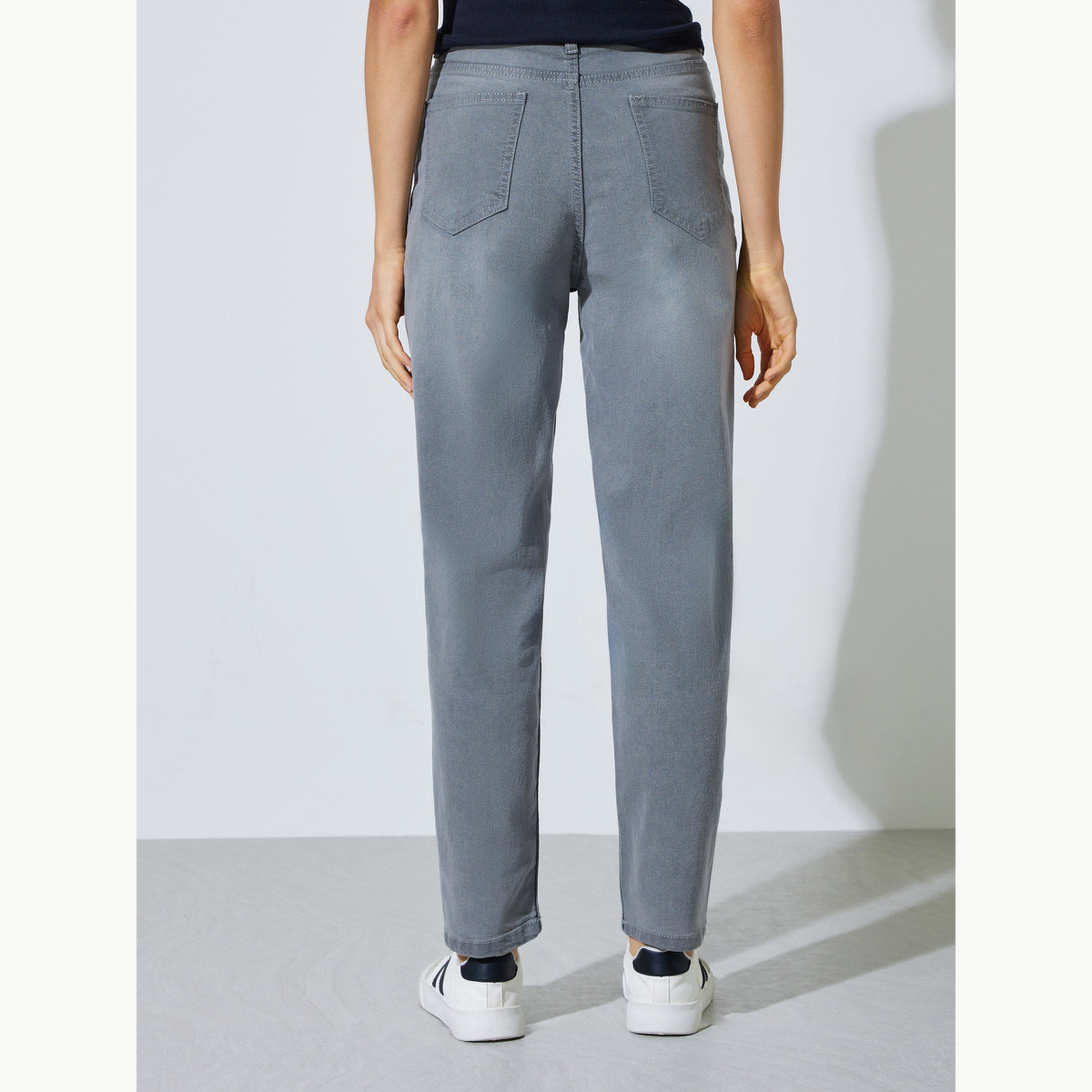 جينز بقصة مستدقة وخصر عالي-women-clothing-bottoms-jeans-image-4