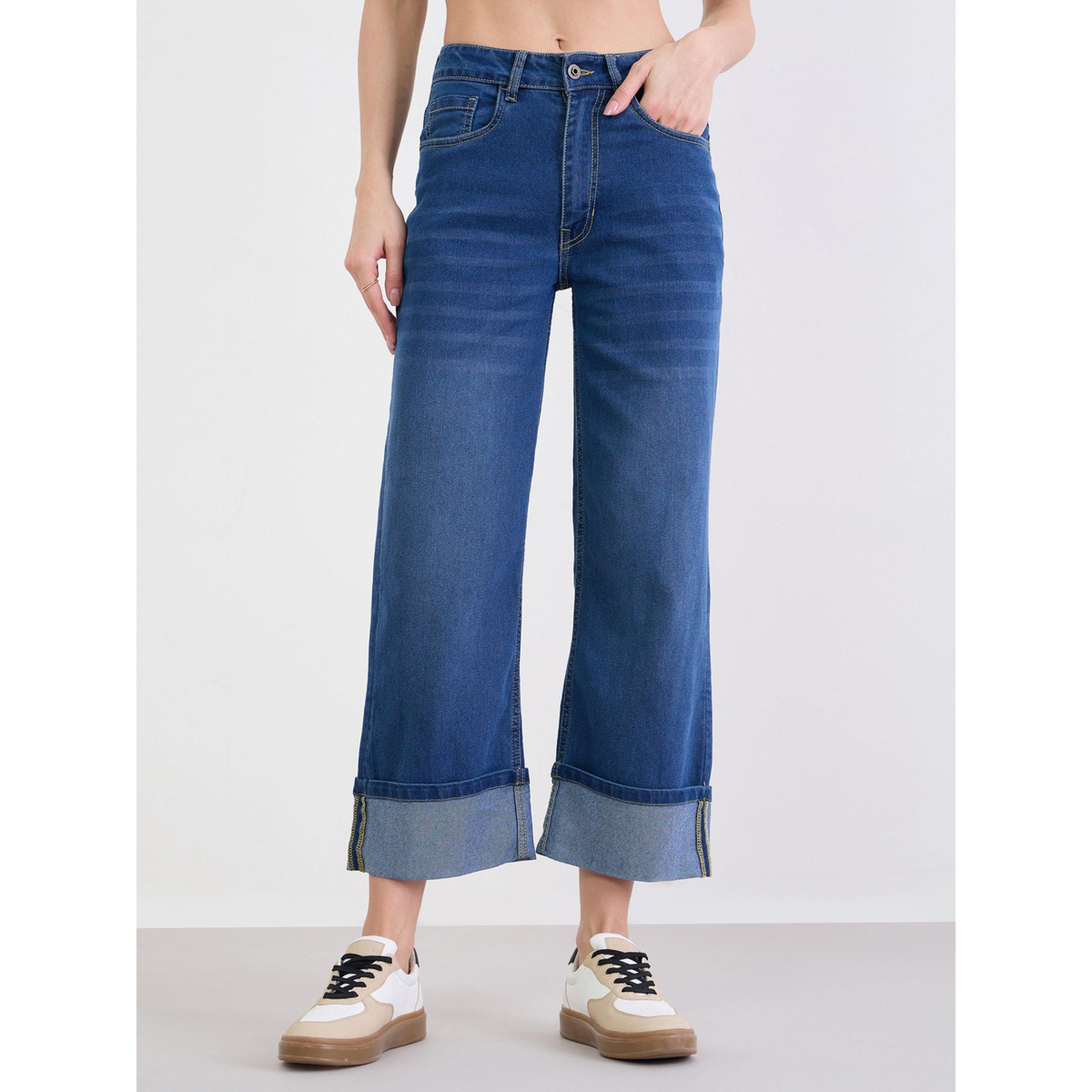 جينز نسائي بخصر متوسط وأرجل مستقيمة-women-clothing-bottoms-jeans-image-1