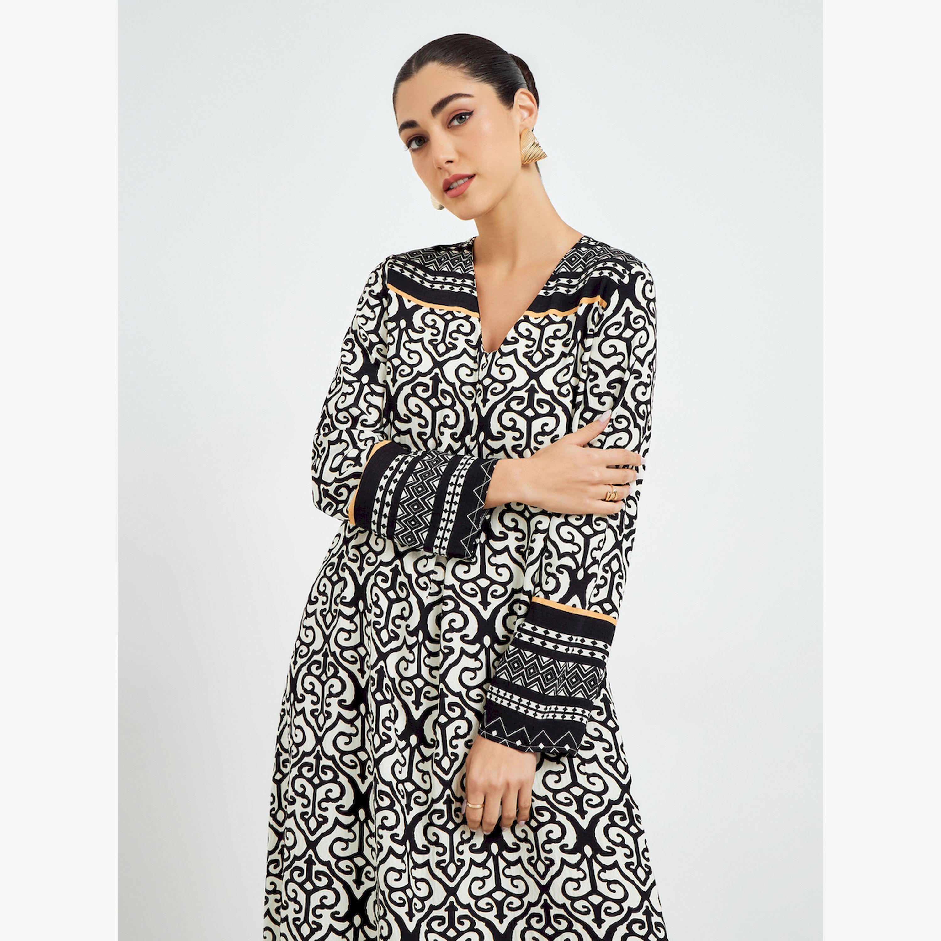 جلابية بحافة واسعة ومطبوعة-women-arabicclothing-jalabiyas-image-3