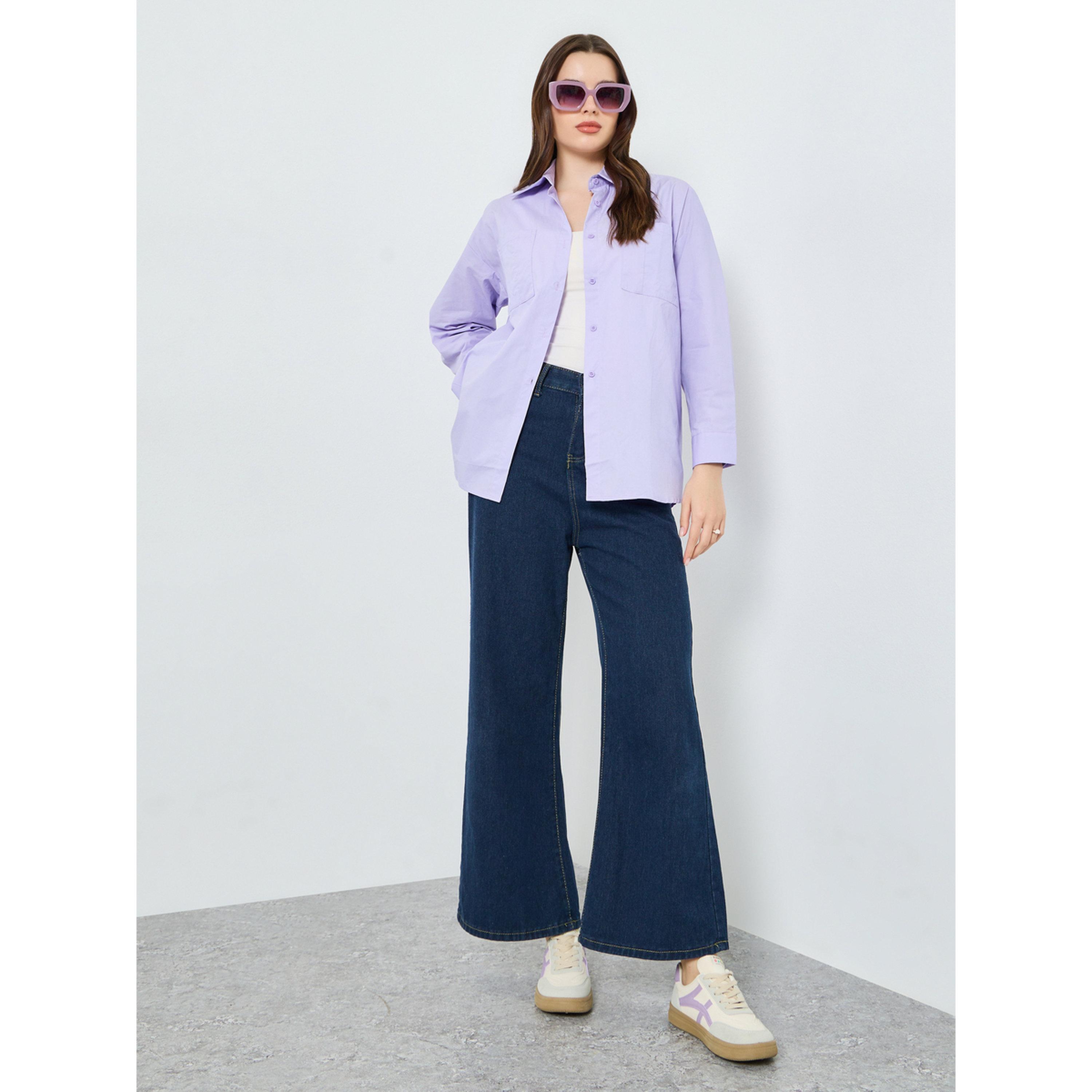 بلوزة فضفاض بأكمام طويلة أرجواني-women-clothing-shirtsandblouses-shirts-image-2