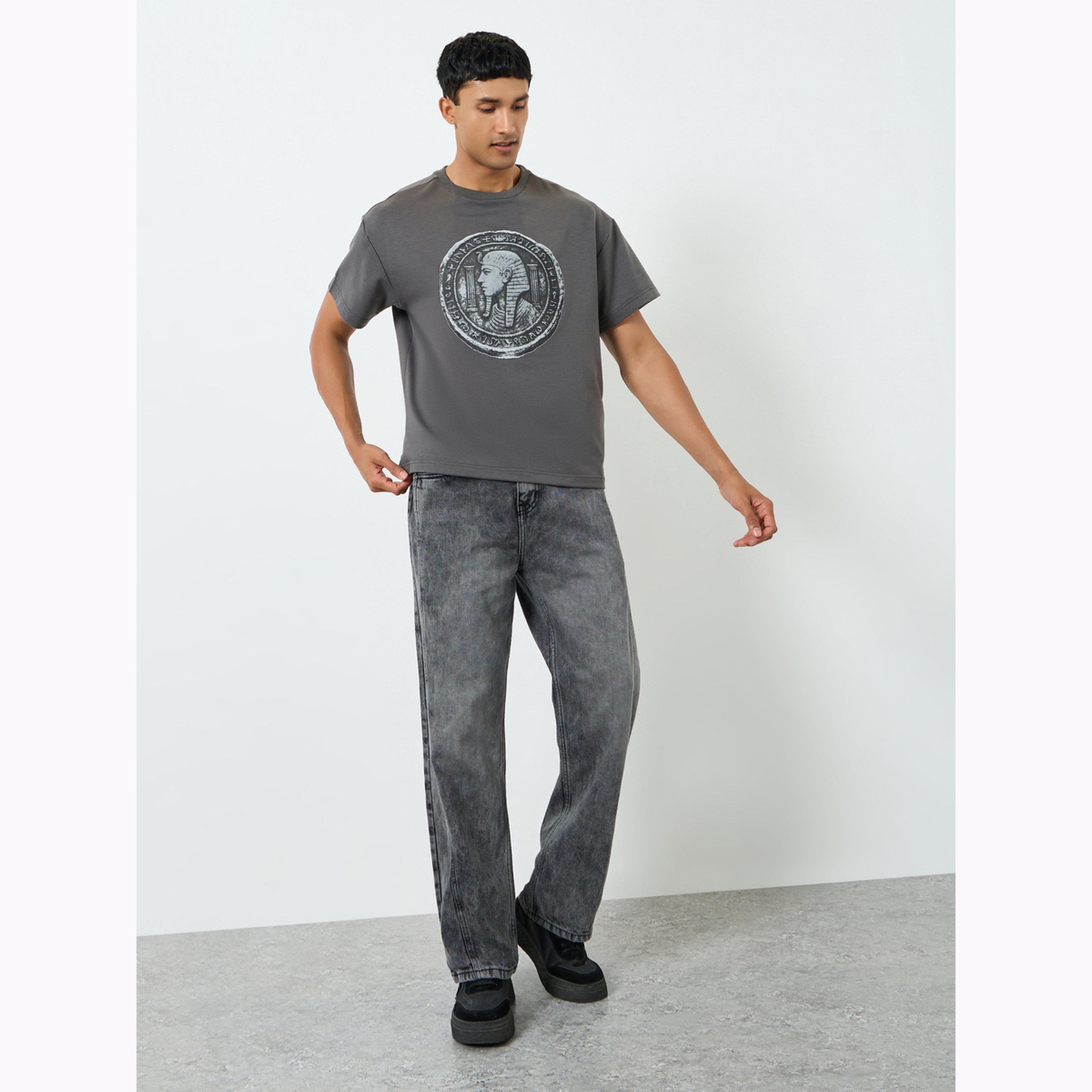 Styli Men Oversized Washed Panelled Jeans-men-clothing-bottoms-jeans-image-2