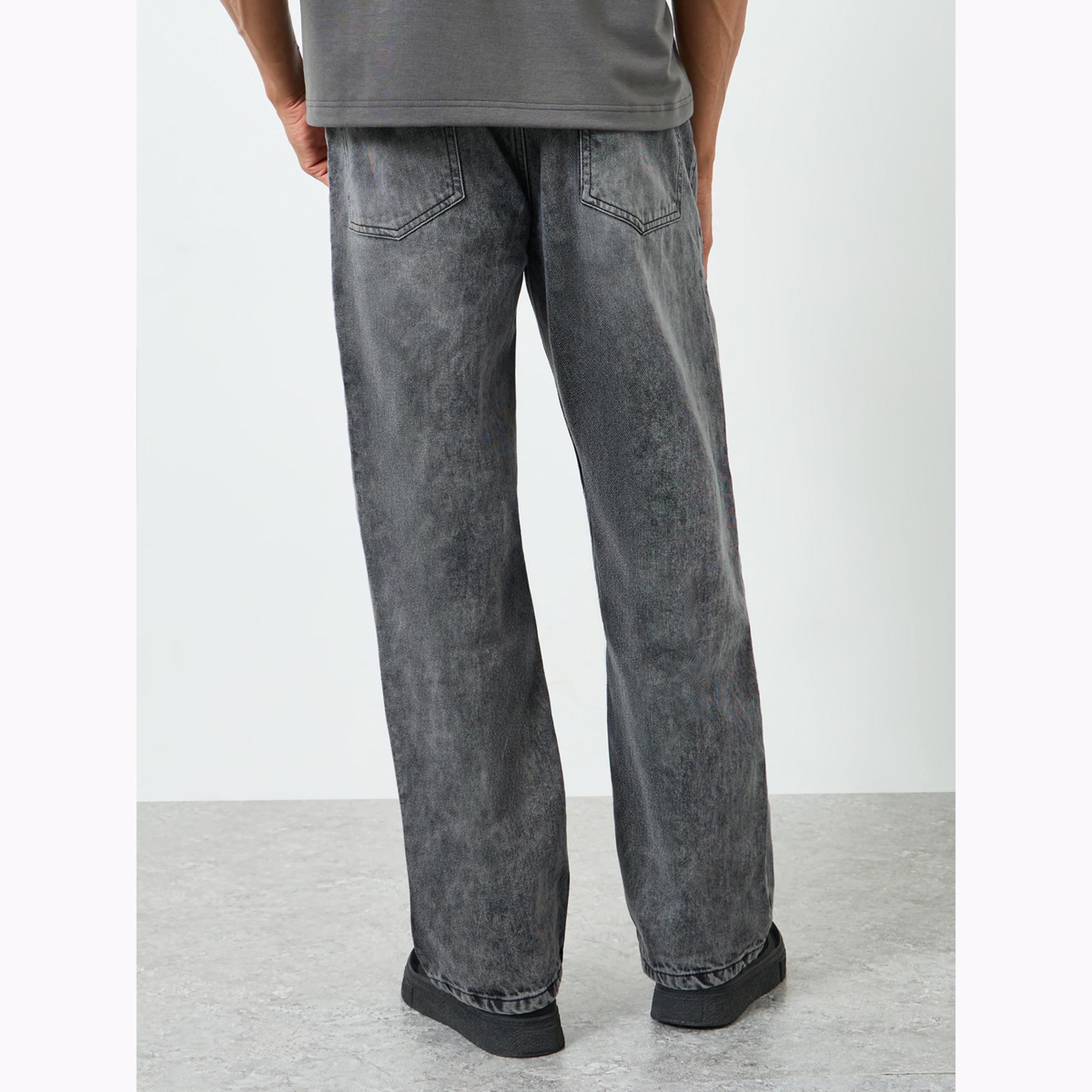 Styli Men Oversized Washed Panelled Jeans-men-clothing-bottoms-jeans-image-5