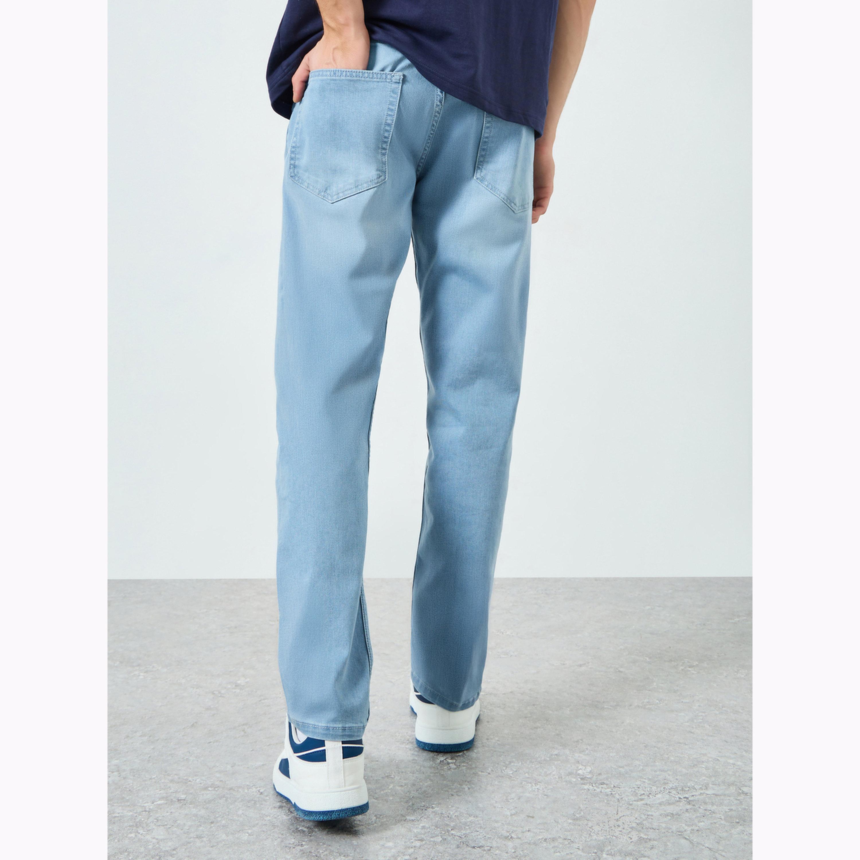جينز قطن ستريتش بقصة ضيقة و5 جيوب للرجال-men-clothing-bottoms-jeans-image-5