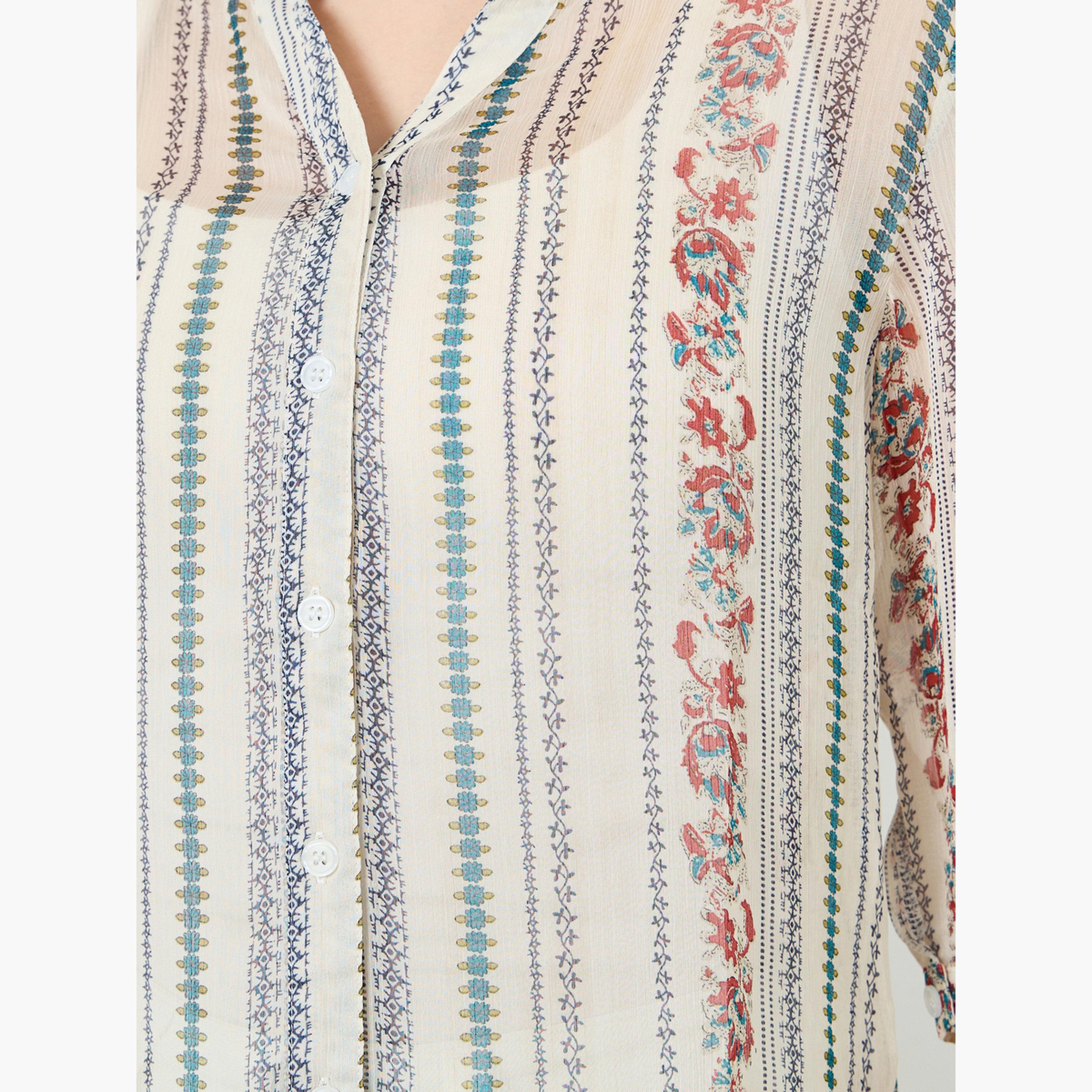 Styli Women Floral Print Buttoned Blouse-women-clothing-shirtsandblouses-shirts-image-5