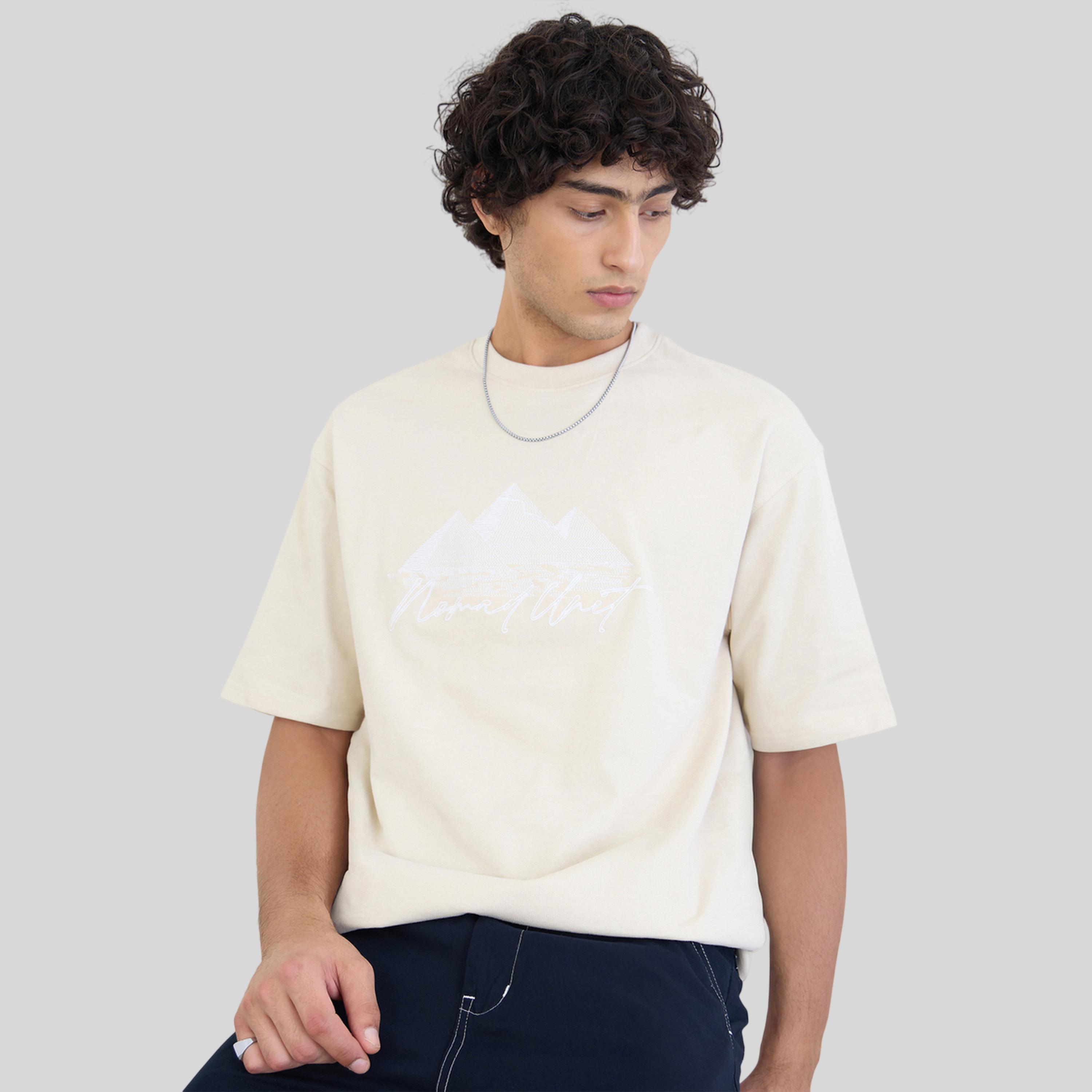 تيشيرت قطن واسع وتفاصيل مُطرّزة من الأمام-men-clothing-tshirtsandpolos-tshirts-image-3