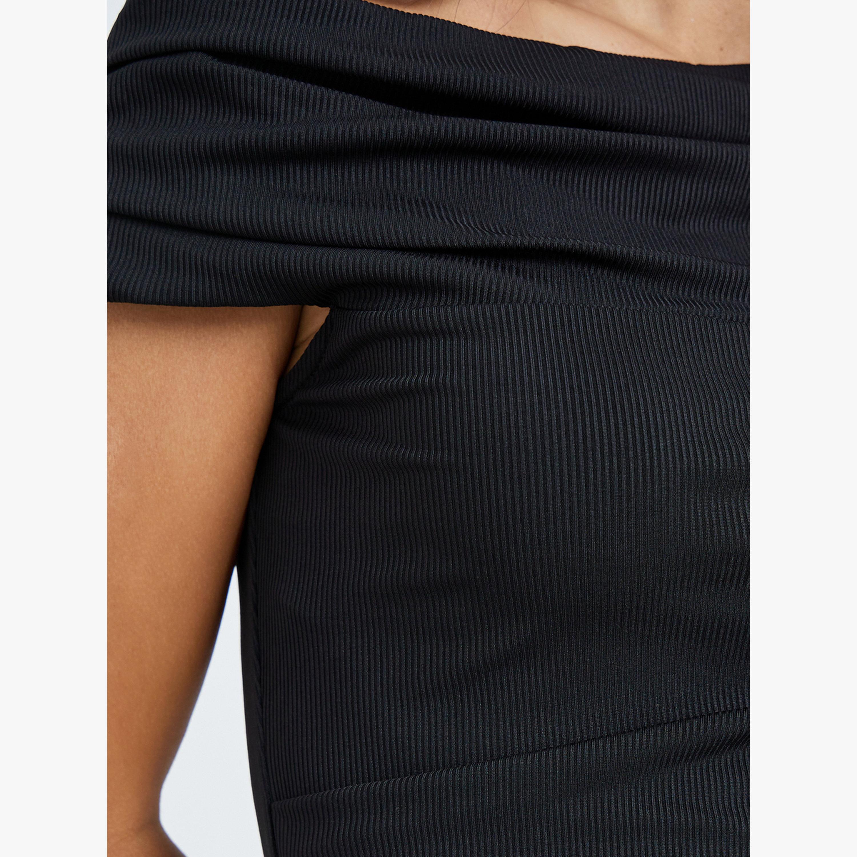 Styli Black Sleeveless Draped Knit Top-women-clothing-shirtsandblouses-blouses-image-5