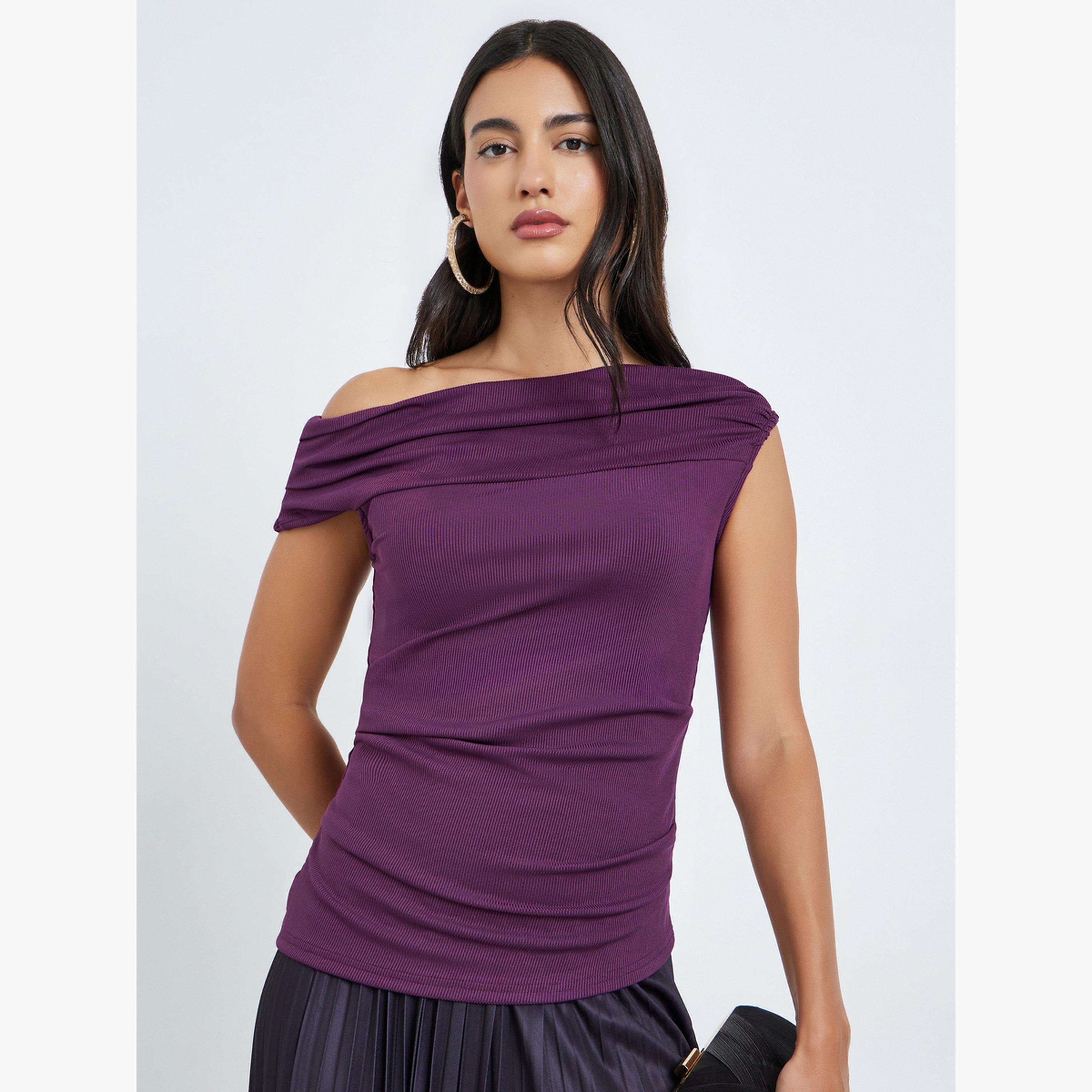 بلوزة منسوجة بنمط منسدل بلا أكمام-women-clothing-shirtsandblouses-blouses-image-1