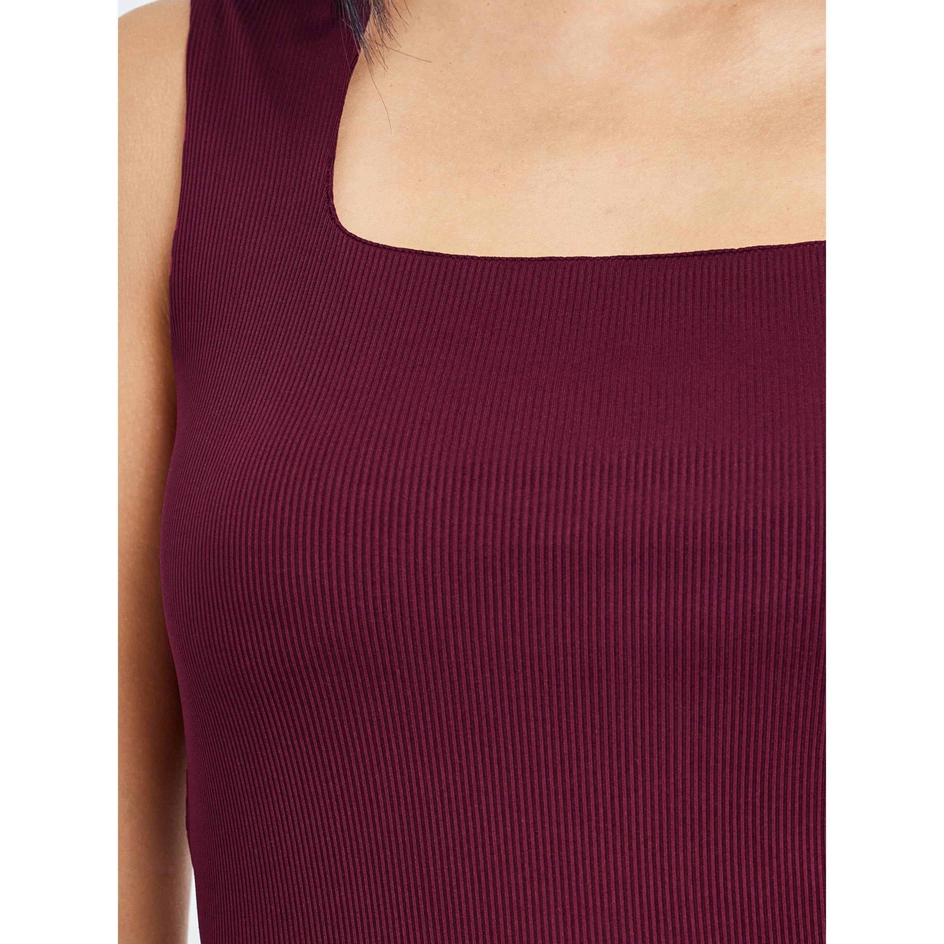 بلوزة بقصة ضيقة وياقة مربعة-women-clothing-tshirts-image-5