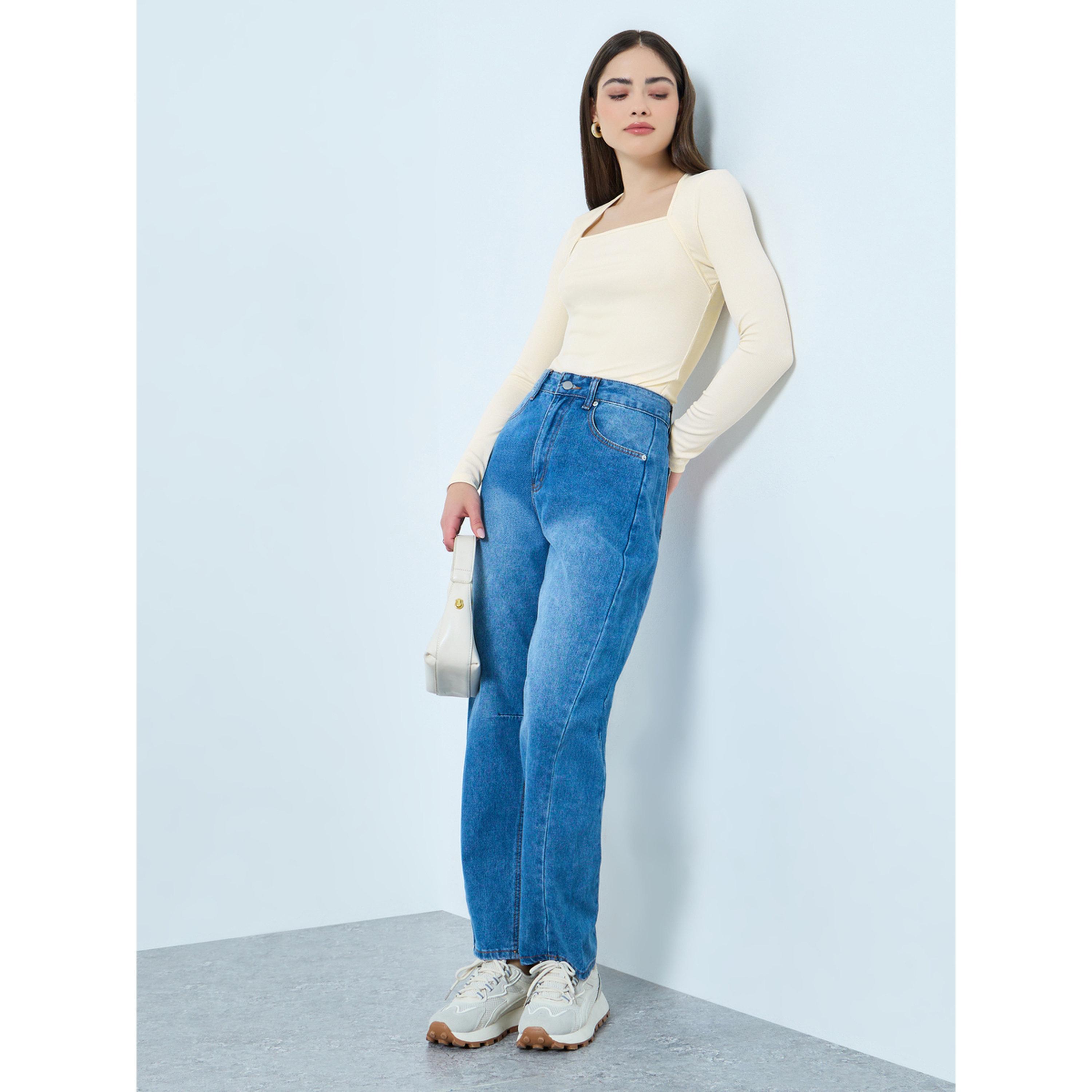 بلوزة نيت بأكمام طويلة-women-clothing-tshirts-image-2