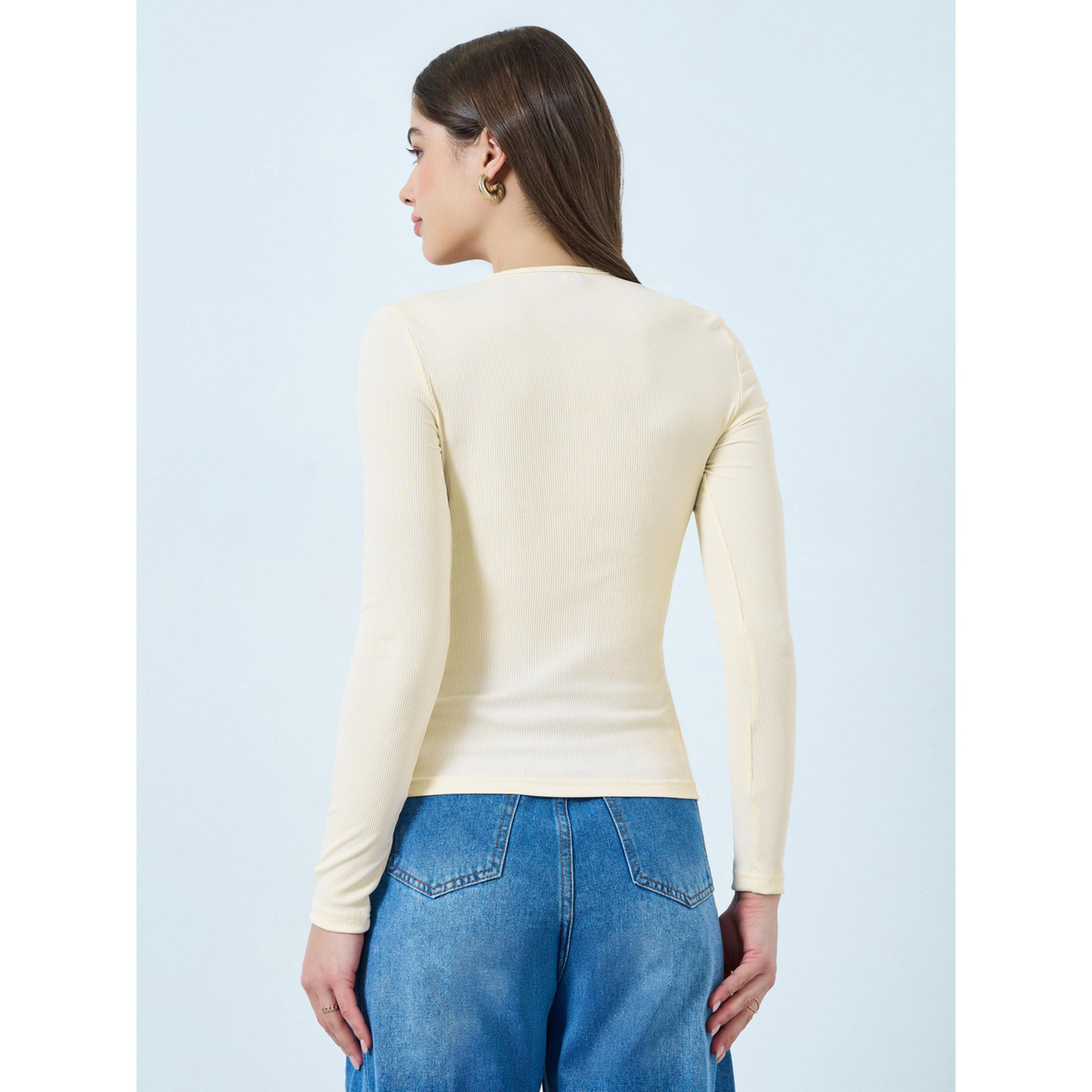 Styli Off White Long Sleeve Knit Top-women-clothing-tshirts-image-4