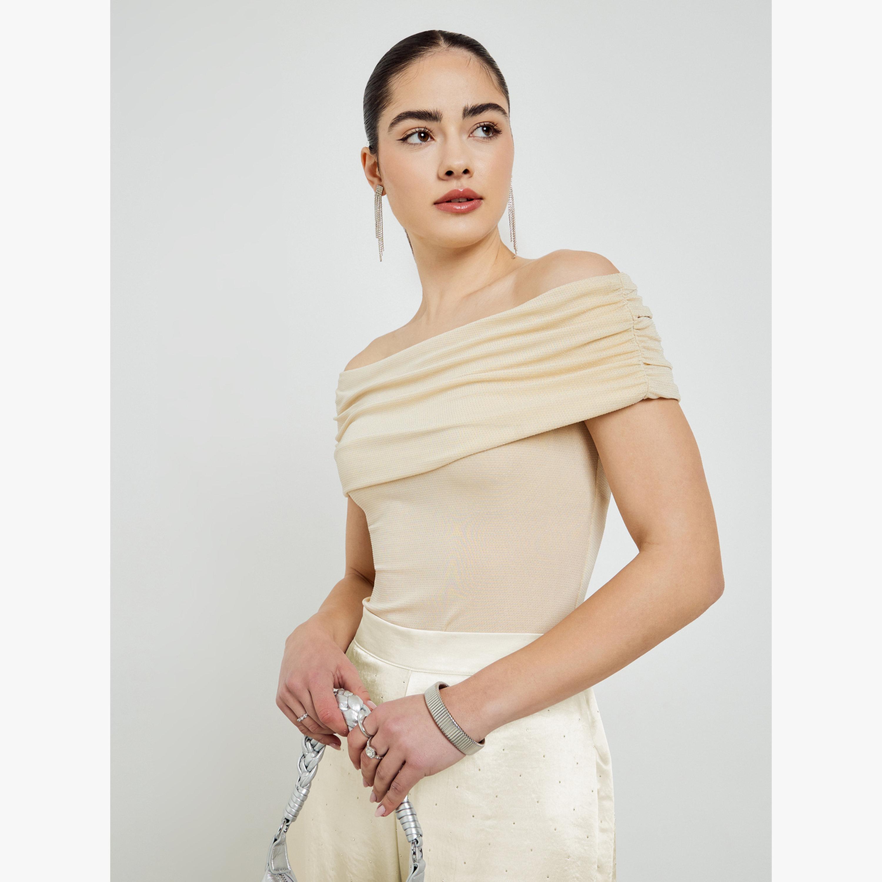 بلوزة منسوجة بظهر مكشوف وتفاصيل مزمومة-women-clothing-shirtsandblouses-blouses-image-3