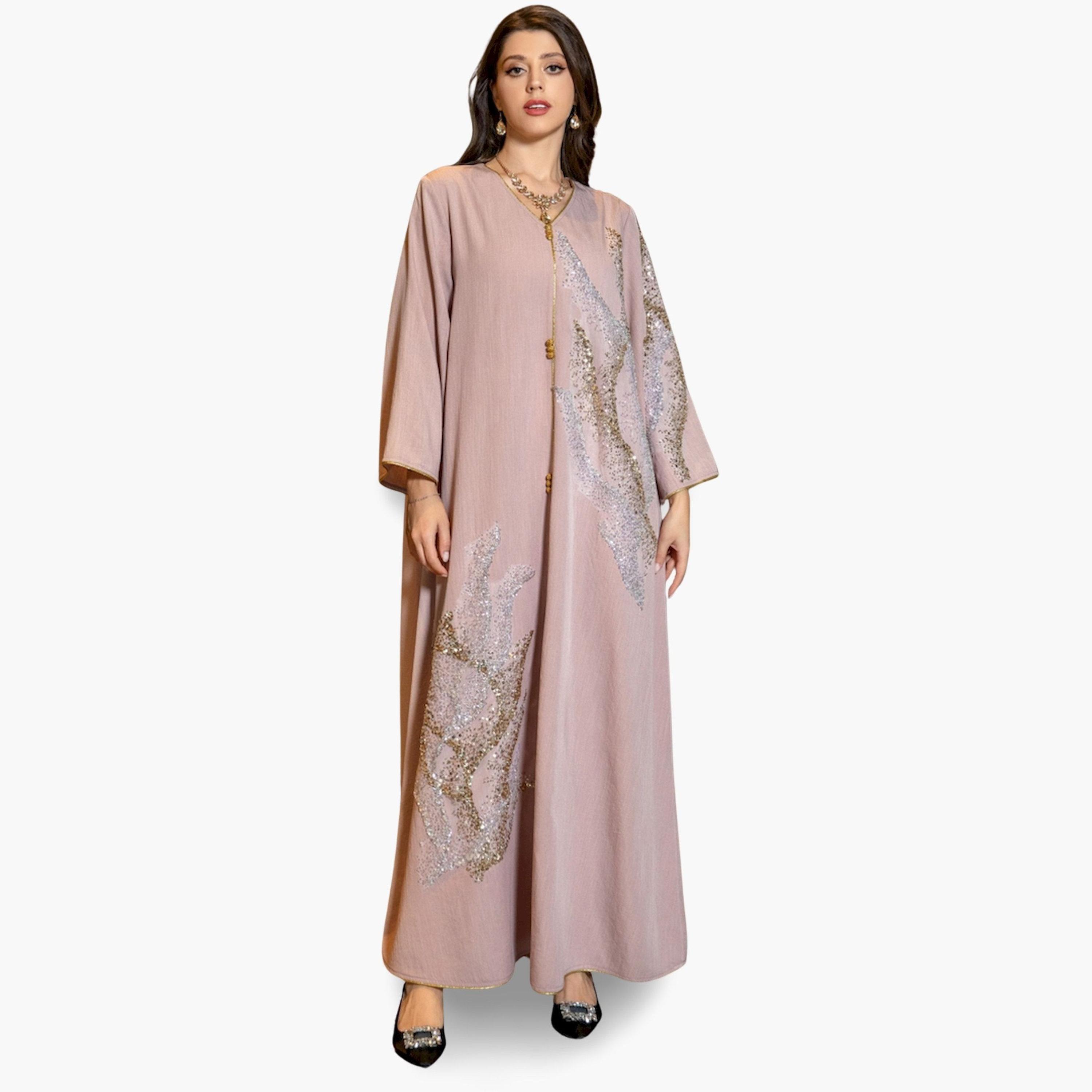 جلابية مزينة بقصة واسعة-women-arabicclothing-jalabiyas-image-5
