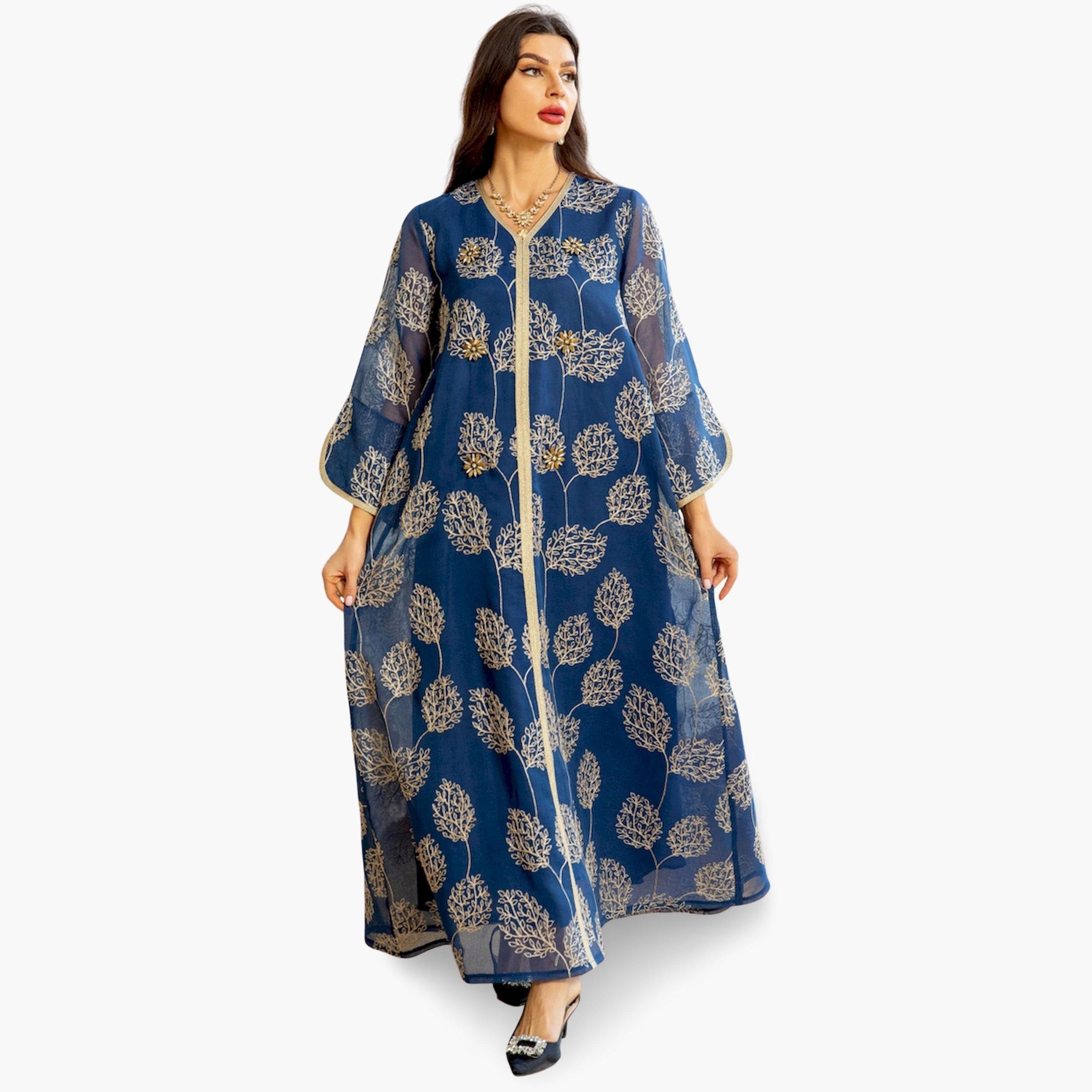 جلابية مطرزة بقصة واسعة-women-arabicclothing-jalabiyas-image-3