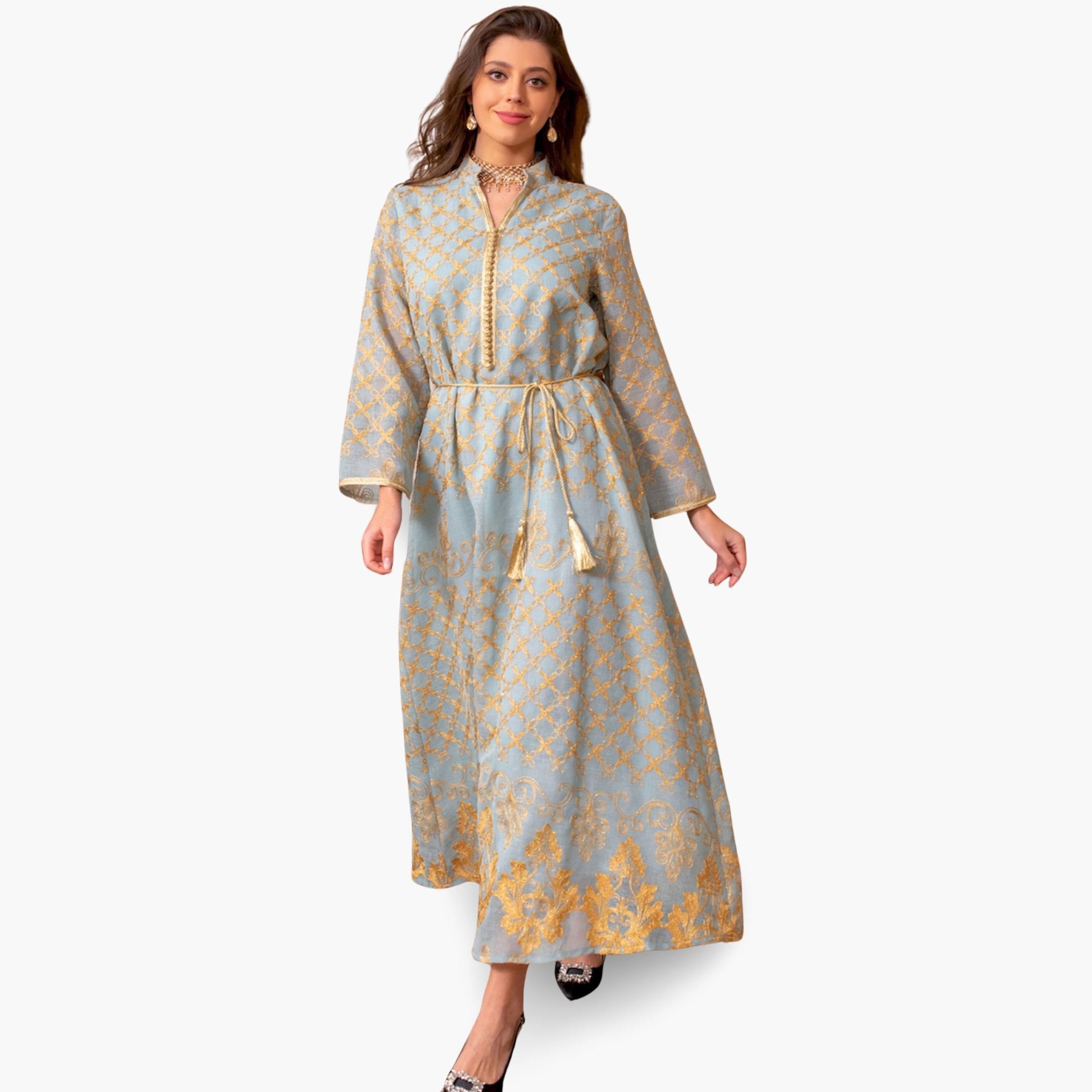جلابية مطرزة بقصة واسعة-women-arabicclothing-jalabiyas-image-6