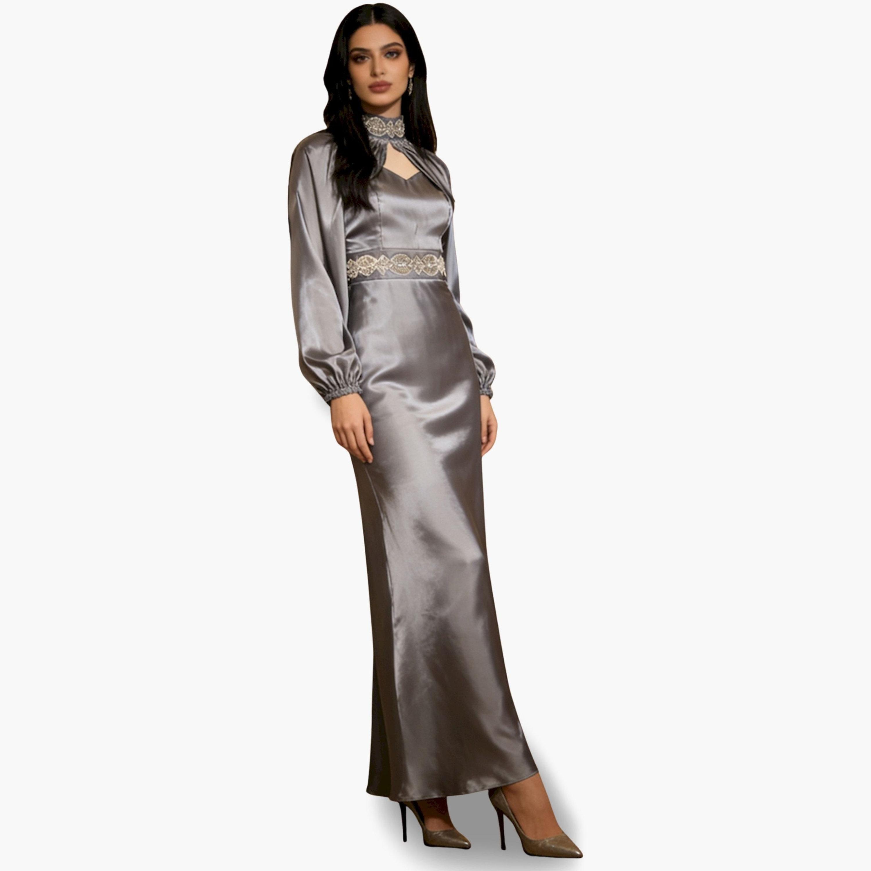 فستان طويل مزين بقصة واسعة-women-clothing-dresses-image-5