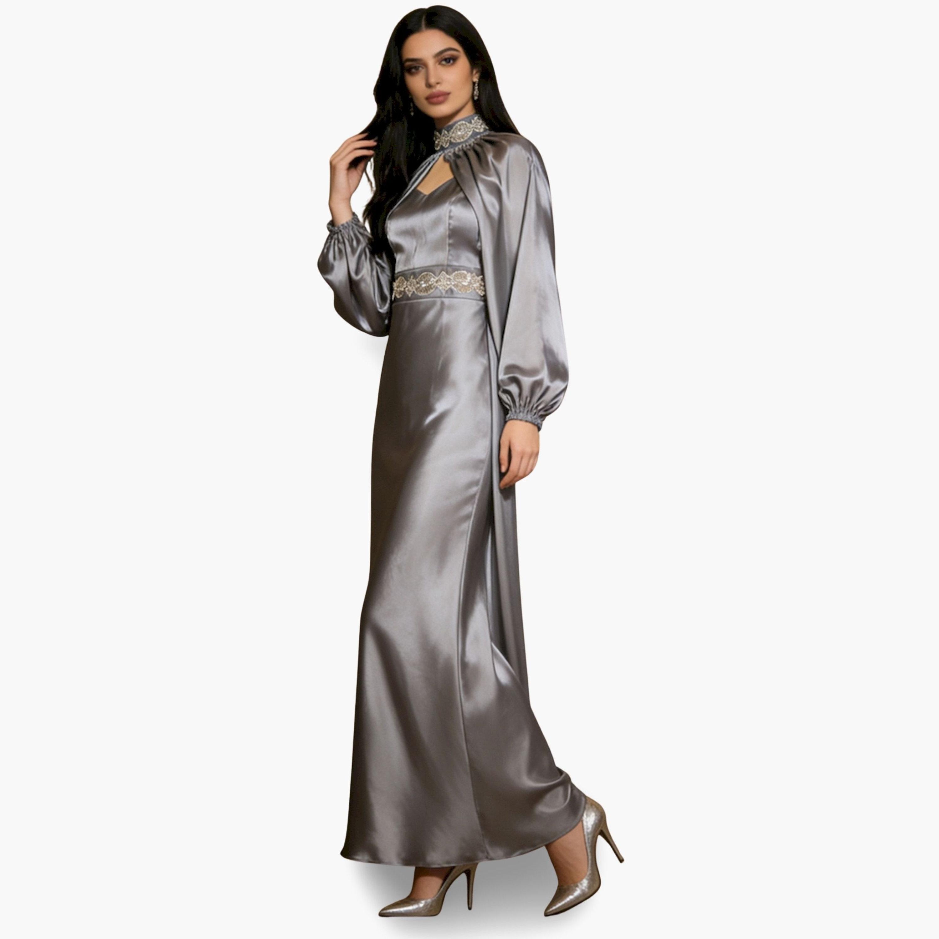 فستان طويل مزين بقصة واسعة-women-clothing-dresses-image-6