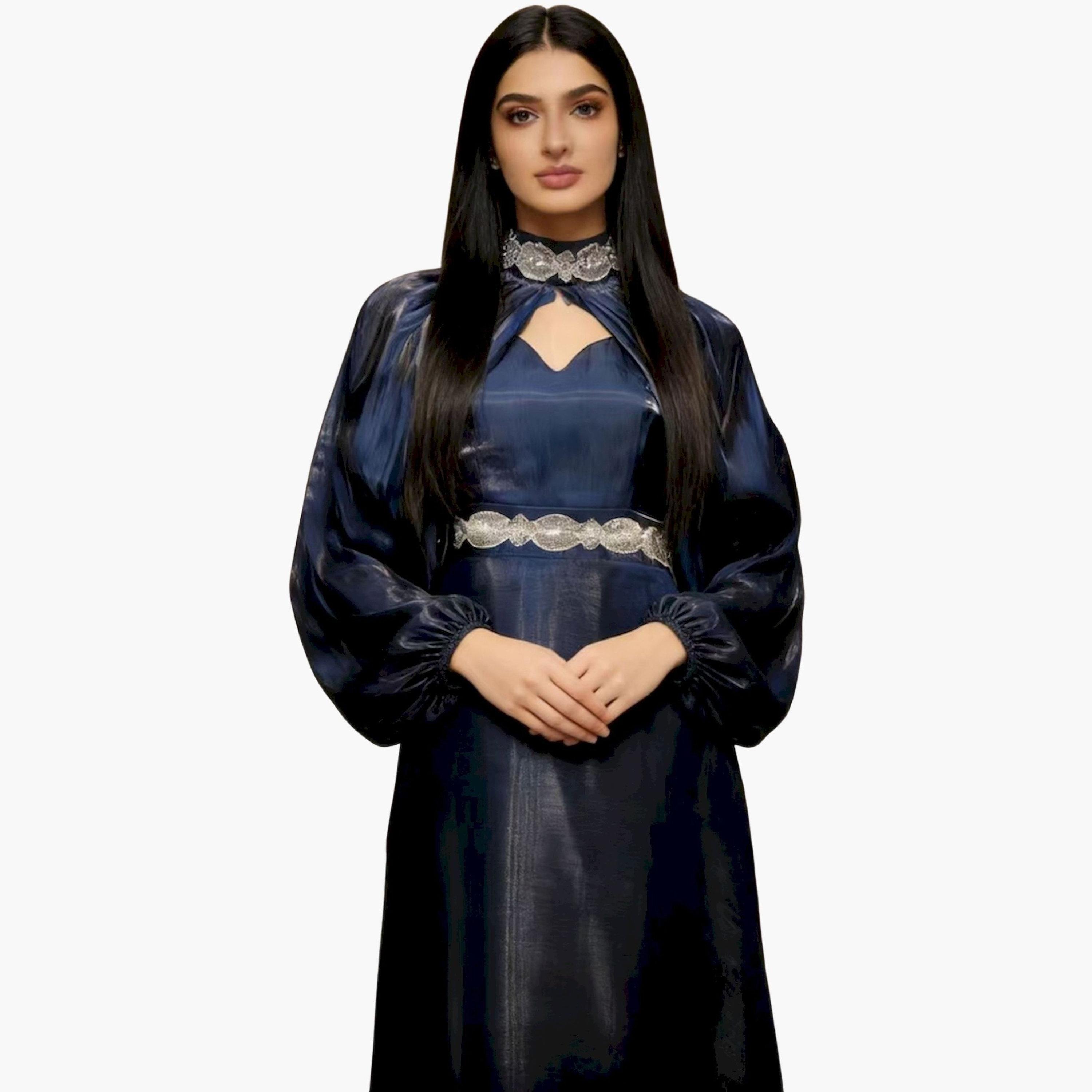 فستان طويل مزين بقصة واسعة-women-clothing-dresses-image-4