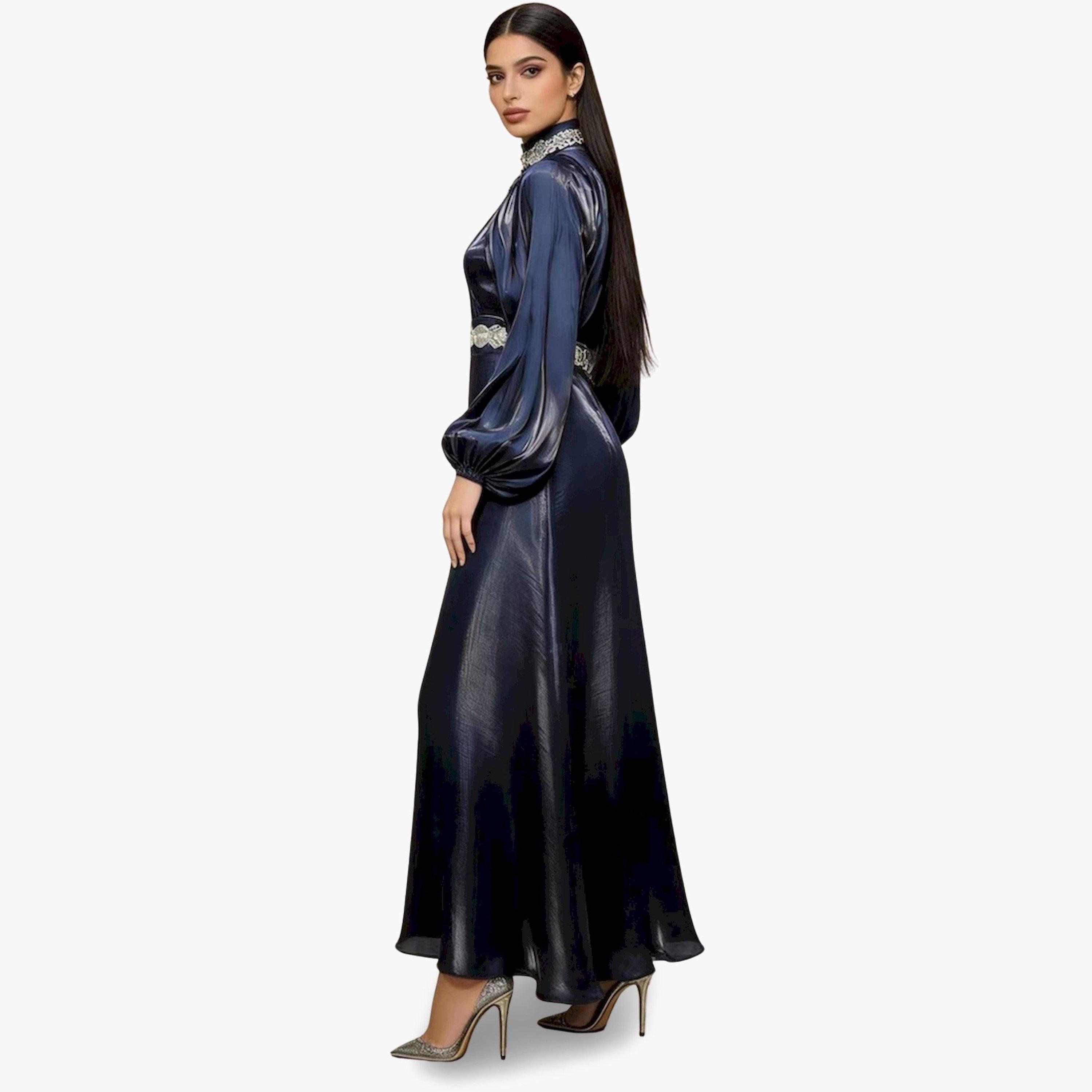 فستان طويل مزين بقصة واسعة-women-clothing-dresses-image-5