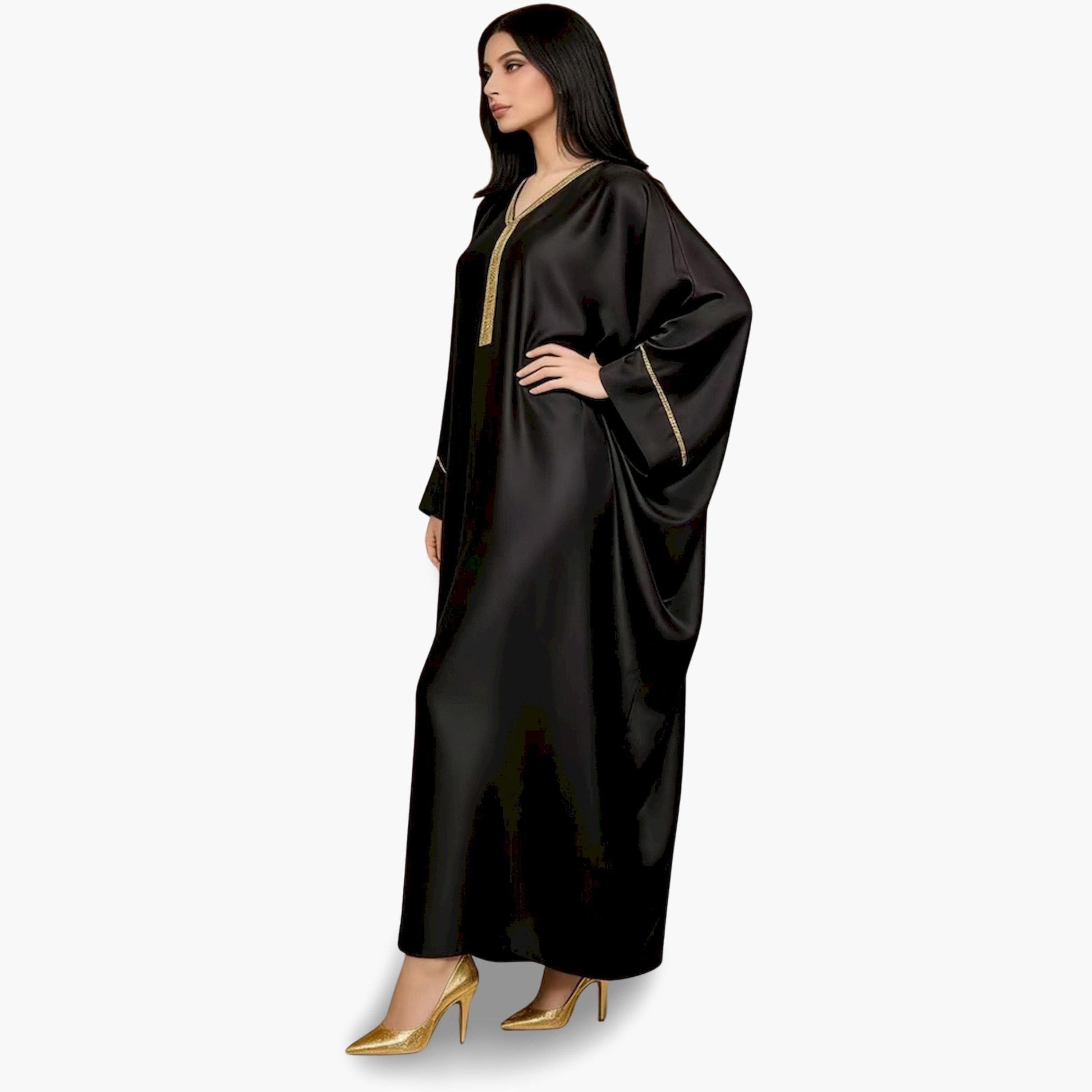 قفطان ساتان مزين-women-arabicclothing-kaftan-image-3