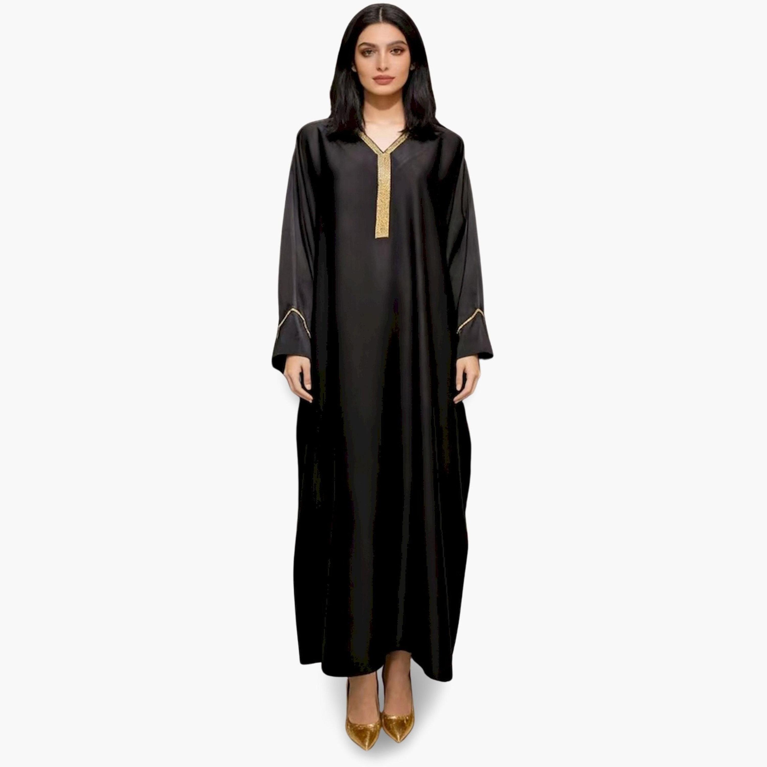قفطان ساتان مزين-women-arabicclothing-kaftan-image-4