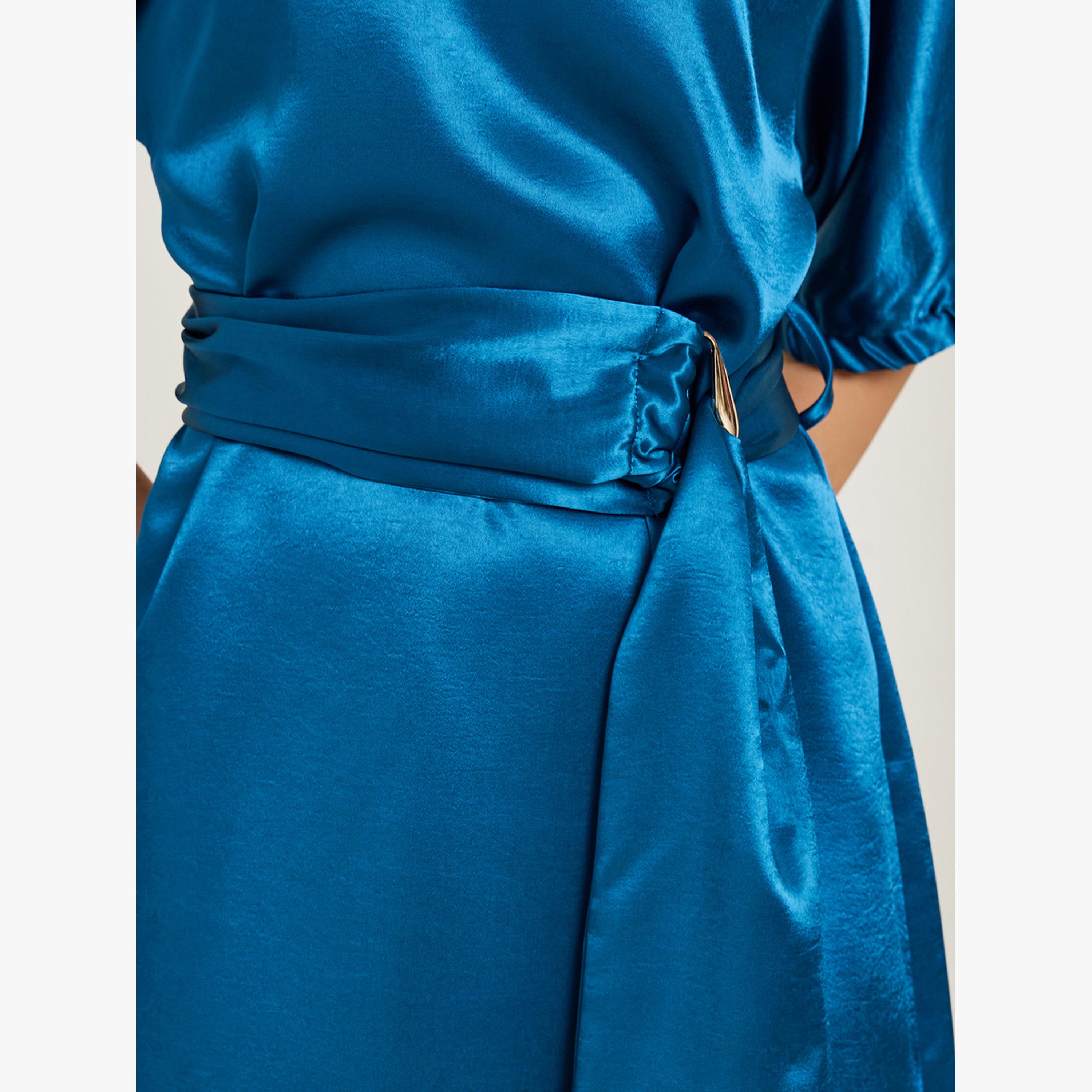 فستان ميدي ساتان مع حزام-women-clothing-dresses-image-5