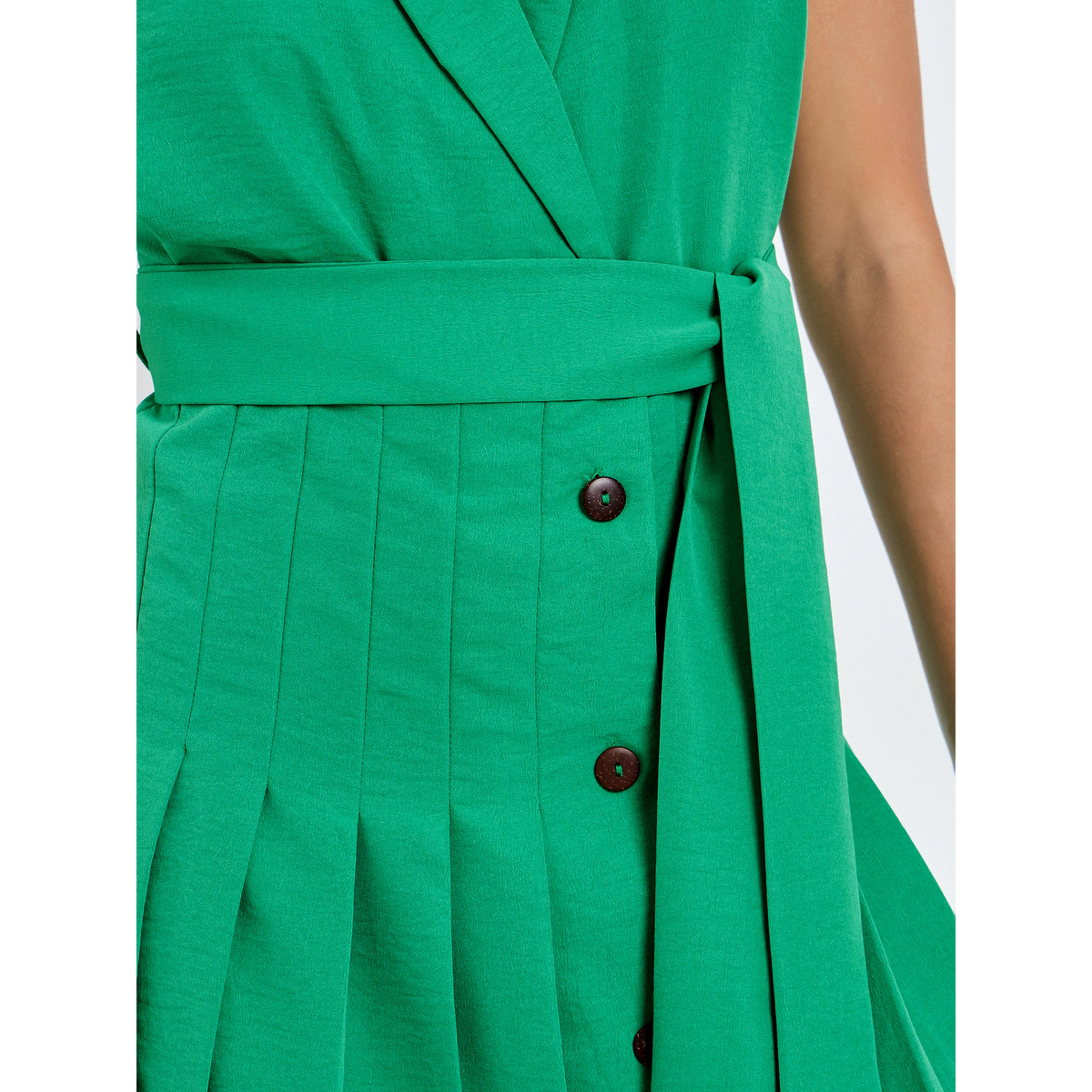 فستان ميدي بنمط بليزر مع حزام ربط-women-clothing-dresses-image-5