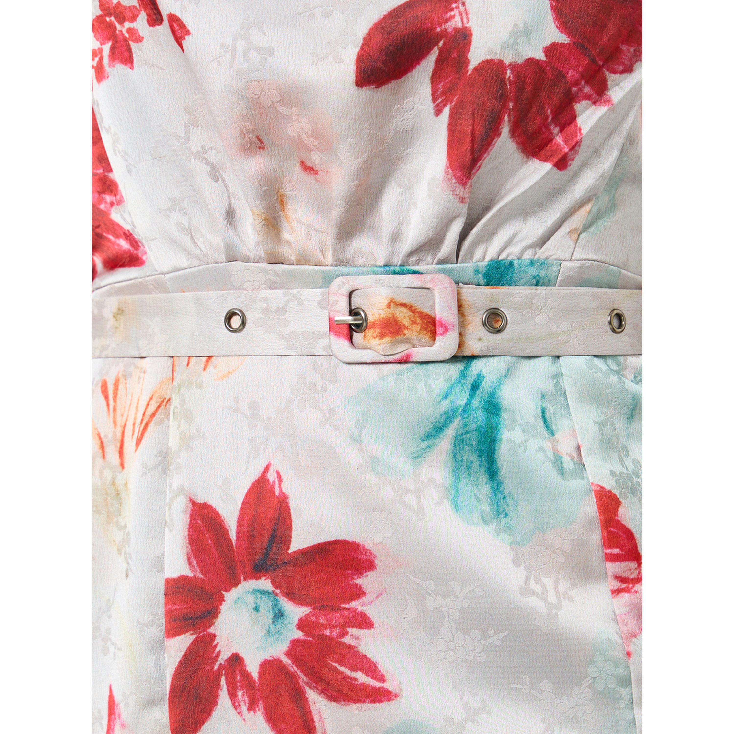 Styli Floral Print Midi Dress with Belt-women-clothing-dresses-image-5