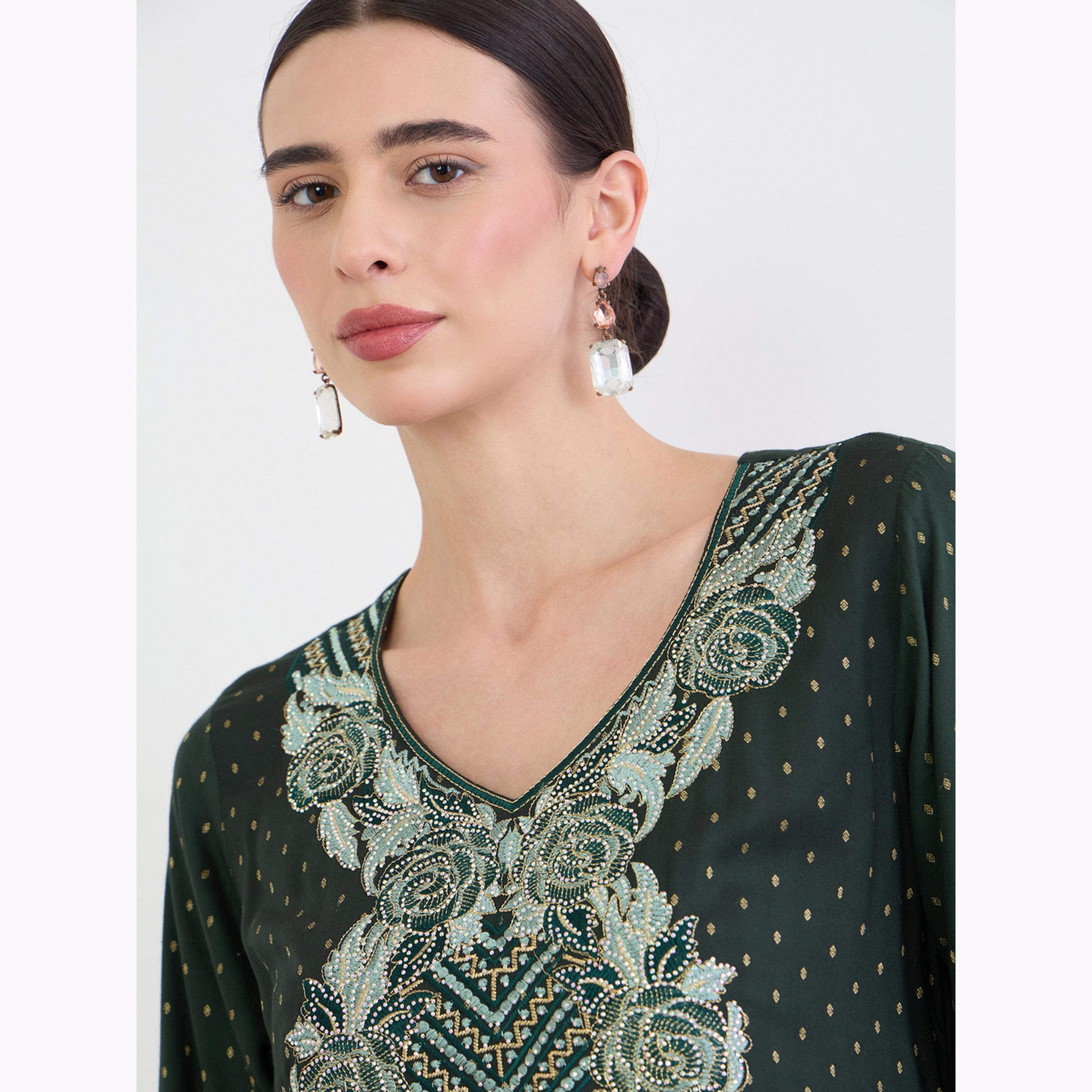 جلابية بحافة واسعة مطرزة-women-arabicclothing-jalabiyas-image-5