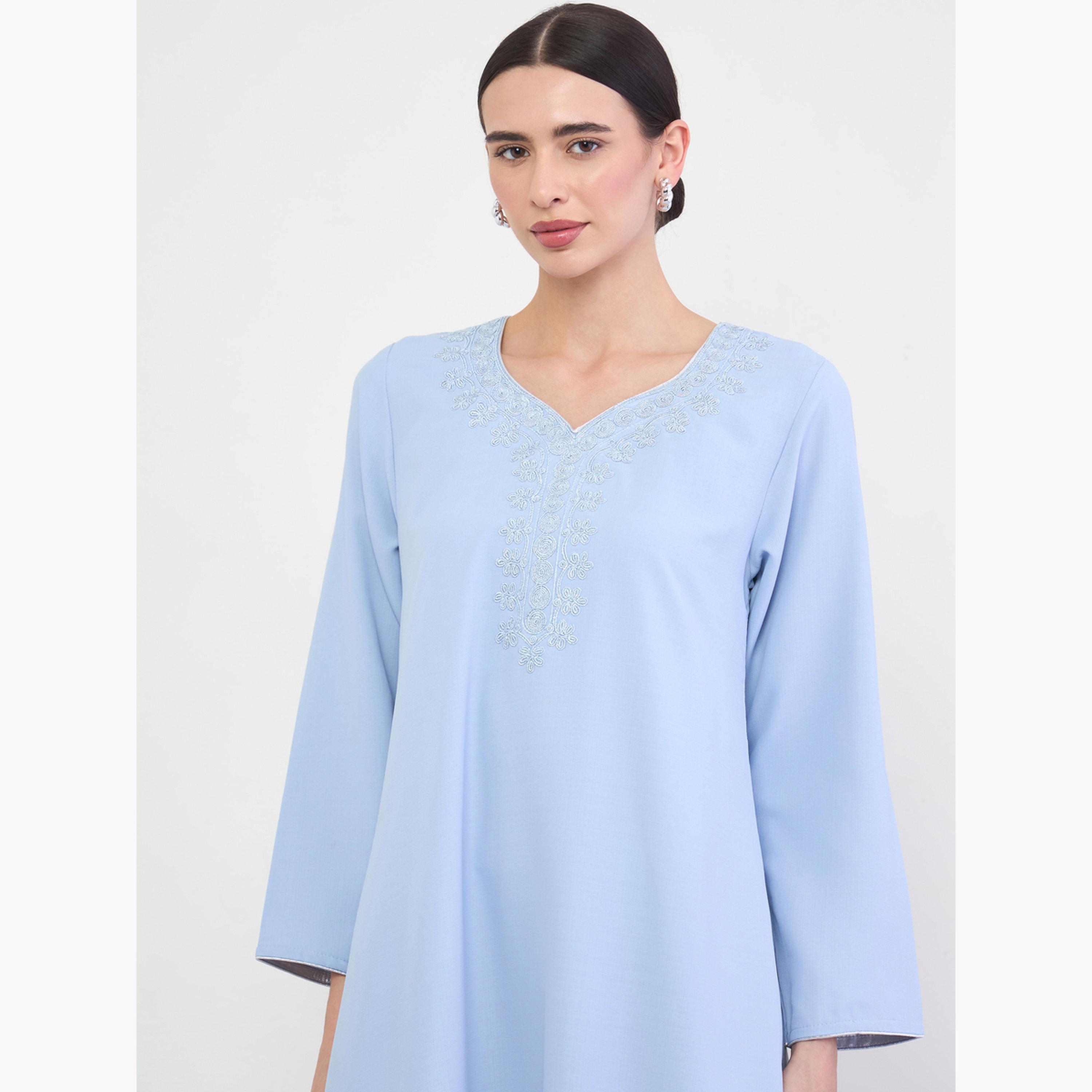 جلابية بتطريز دوري-women-arabicclothing-jalabiyas-image-4