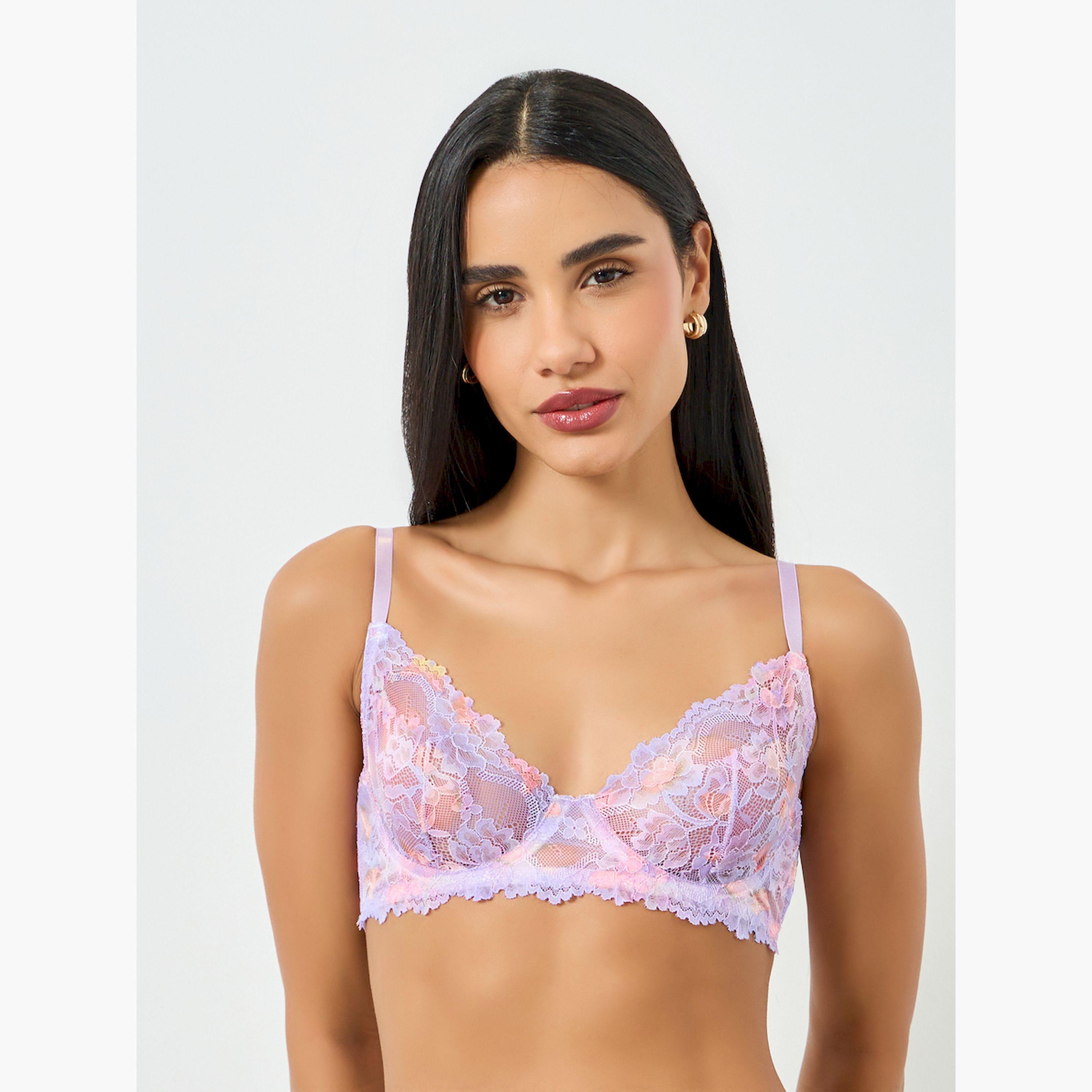 صدرية دانتيل بأسلاك وبلا حشوة-women-clothing-lingerie-bras-image-1