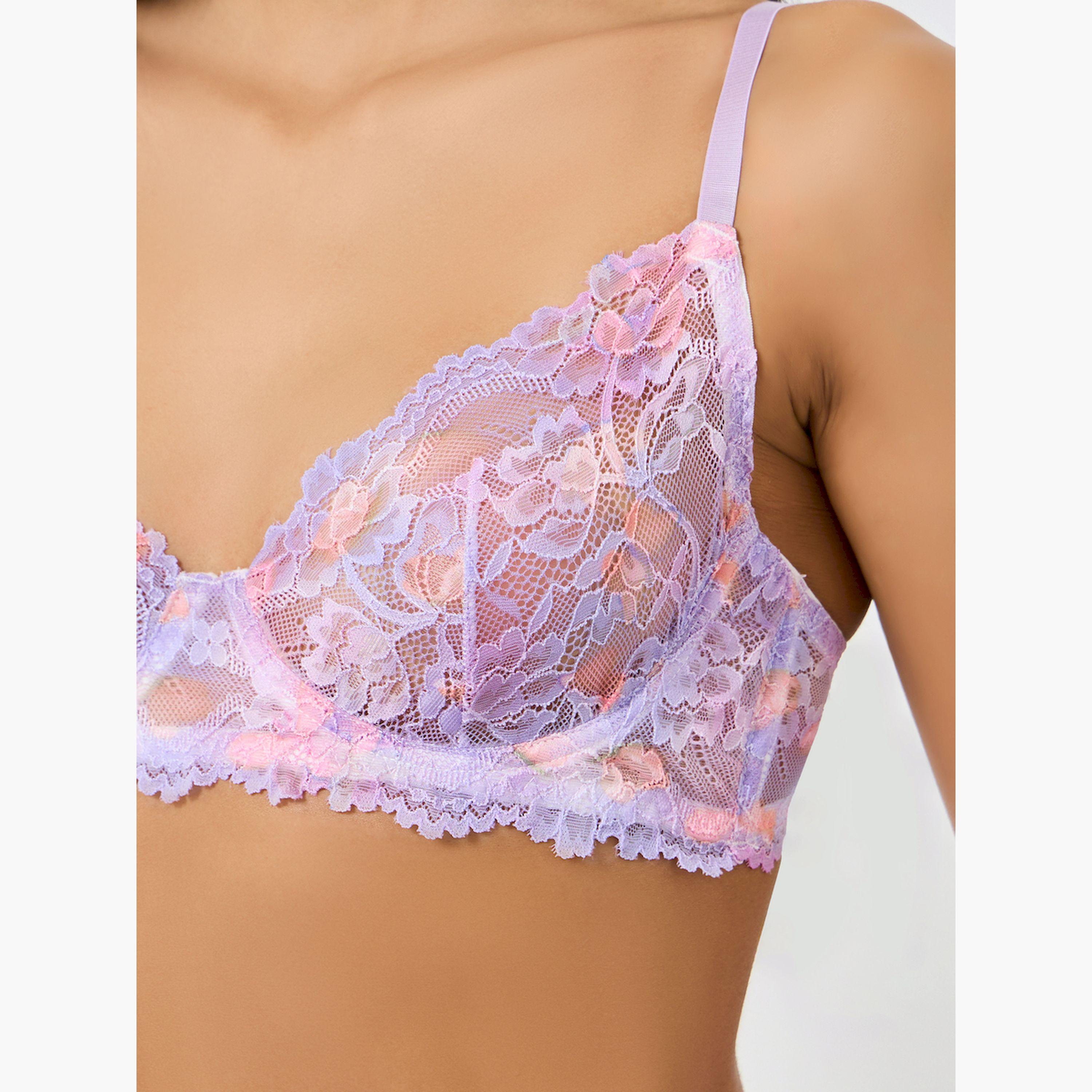 صدرية دانتيل بأسلاك وبلا حشوة-women-clothing-lingerie-bras-image-3