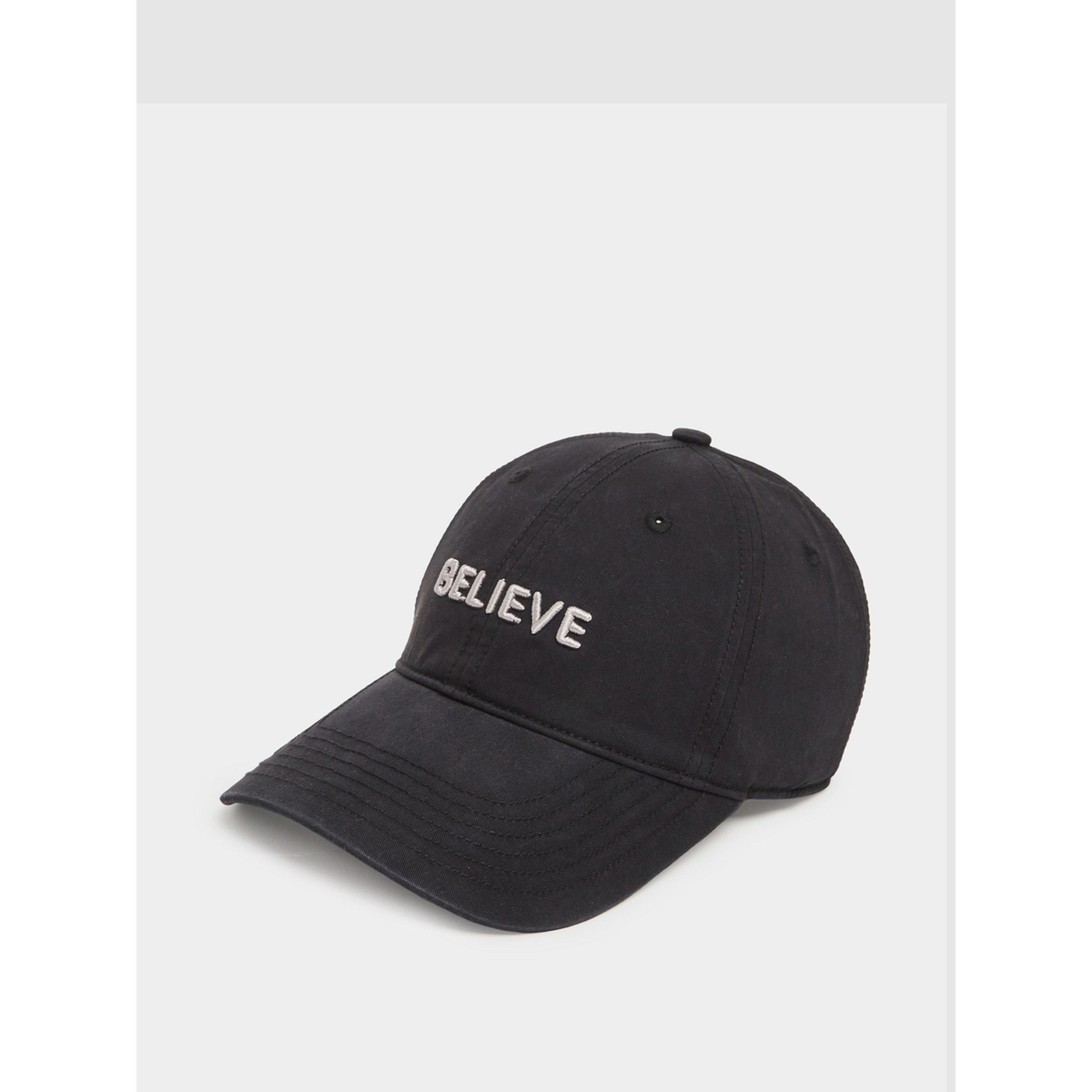 Styli Black Embroidered Baseball Cap-women-clothingaccessories-capsandhats-image-1