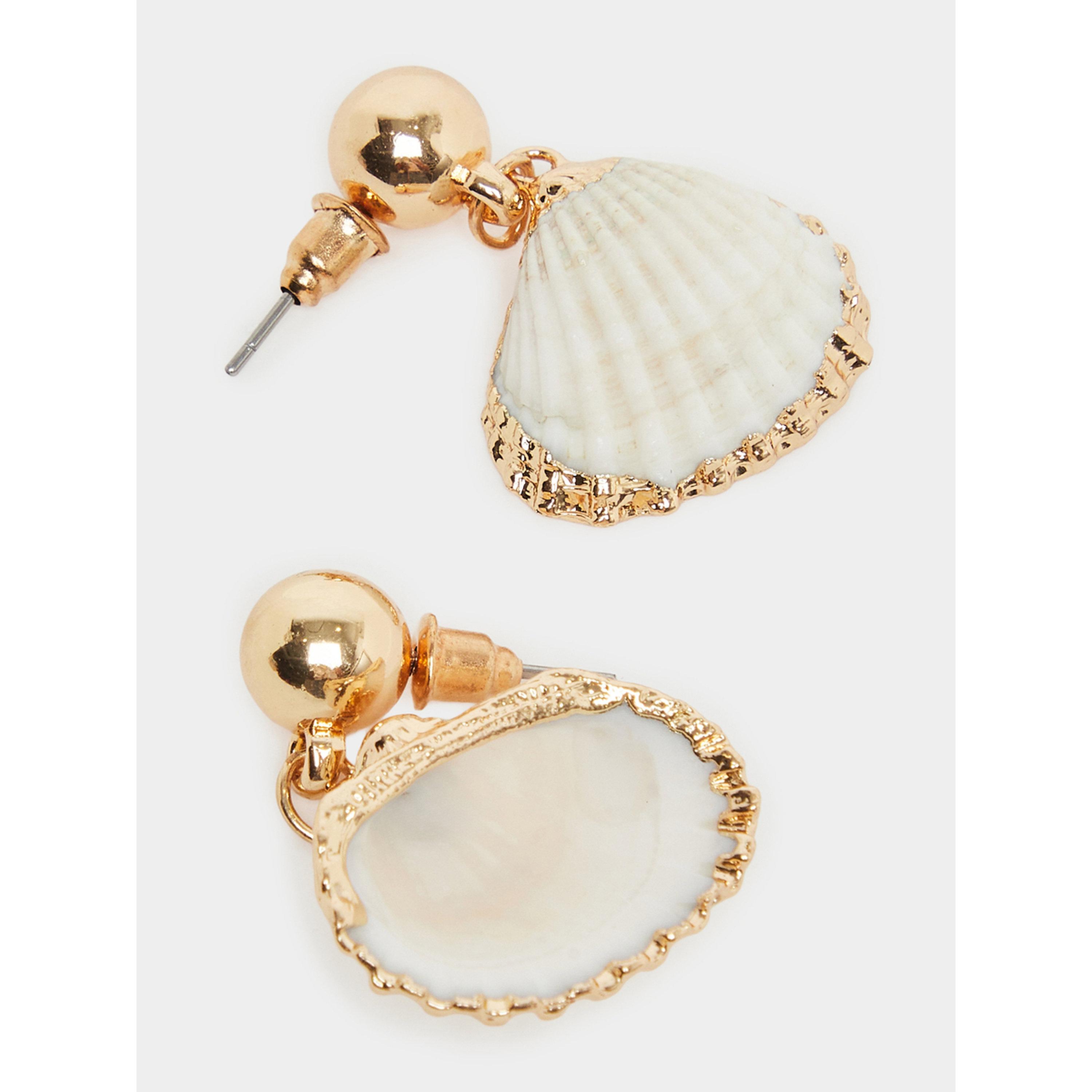 Styli Set of 2 - Shell Drop Earrings-women-watchesandjewellery-jewellery-earrings-image-2