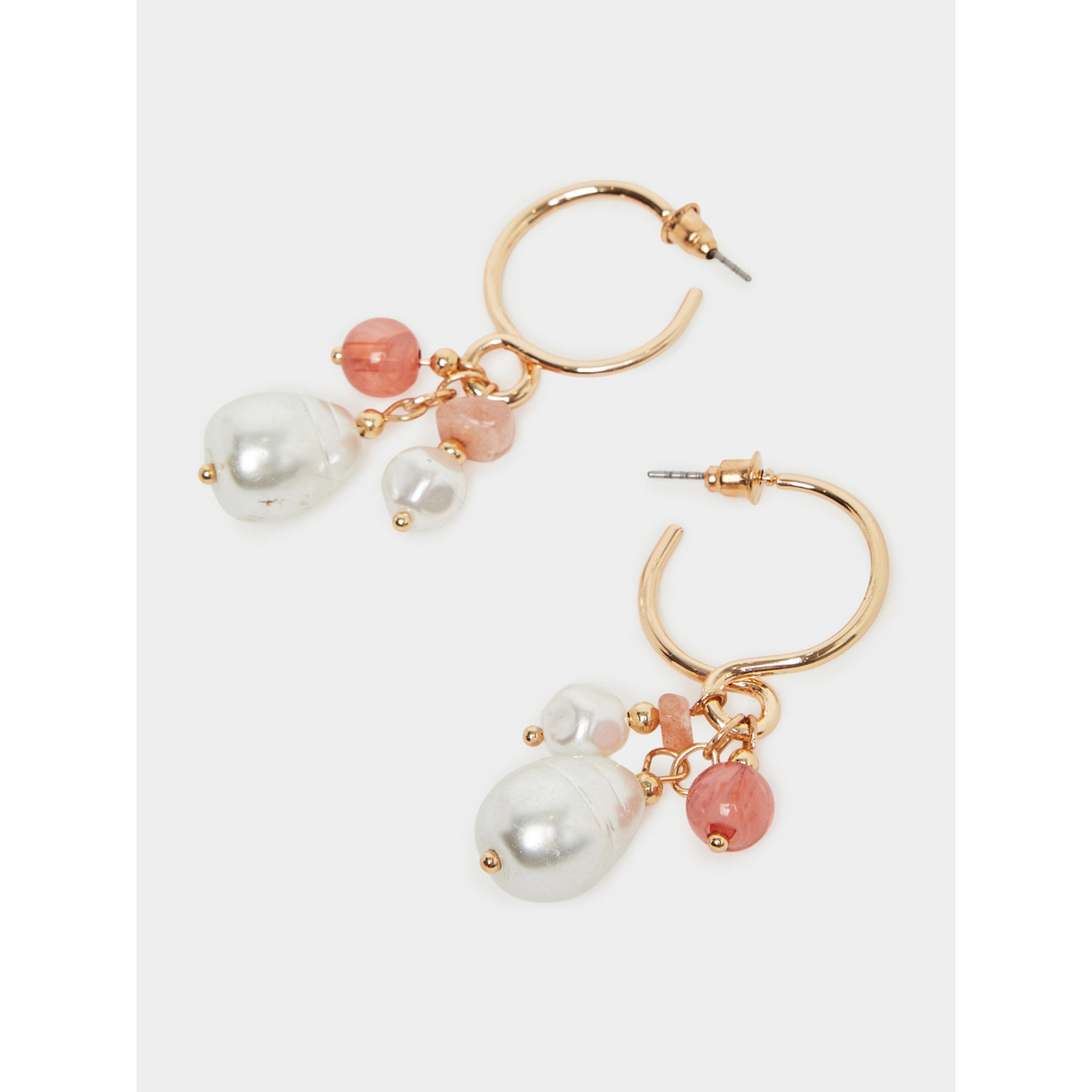 طقم من 2 أقراط متدلية صدف-women-watchesandjewellery-jewellery-earrings-image-3