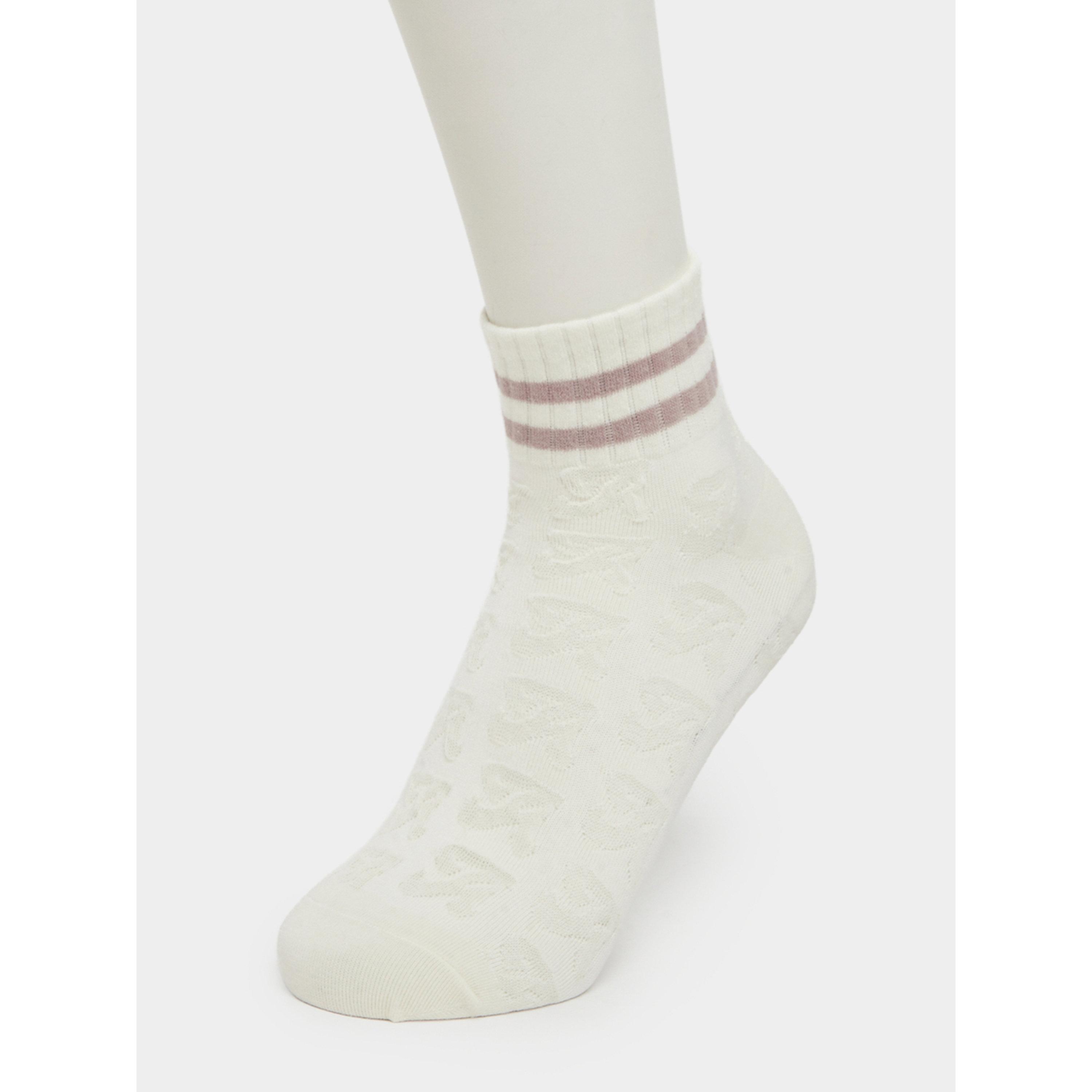 Styli Pack of 3- Striped Ribbed Socks-women-socksandstockings-image-4