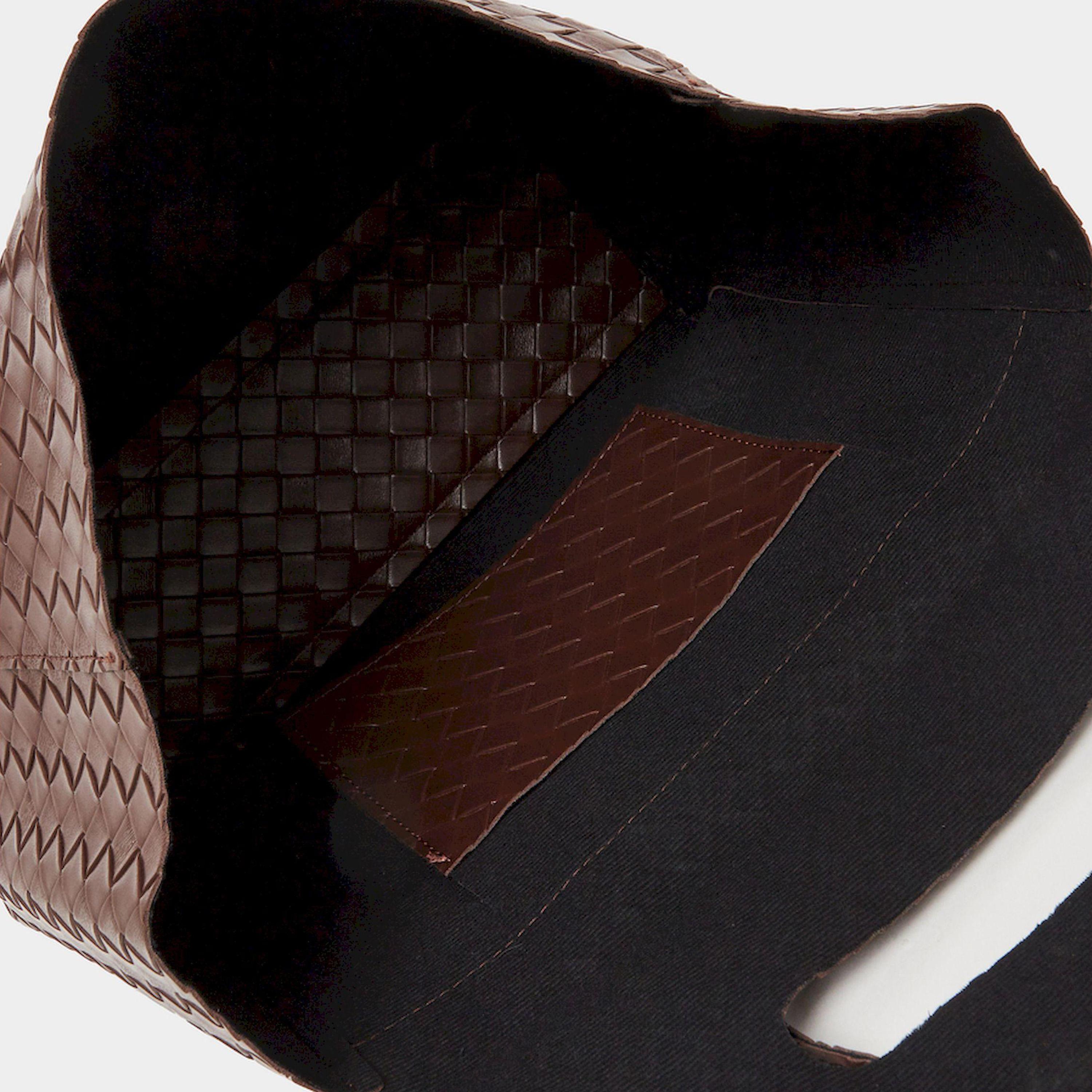 Styli Brown Leather Weave Shoulder Bag-women-bagsandwallets-handbags-image-4