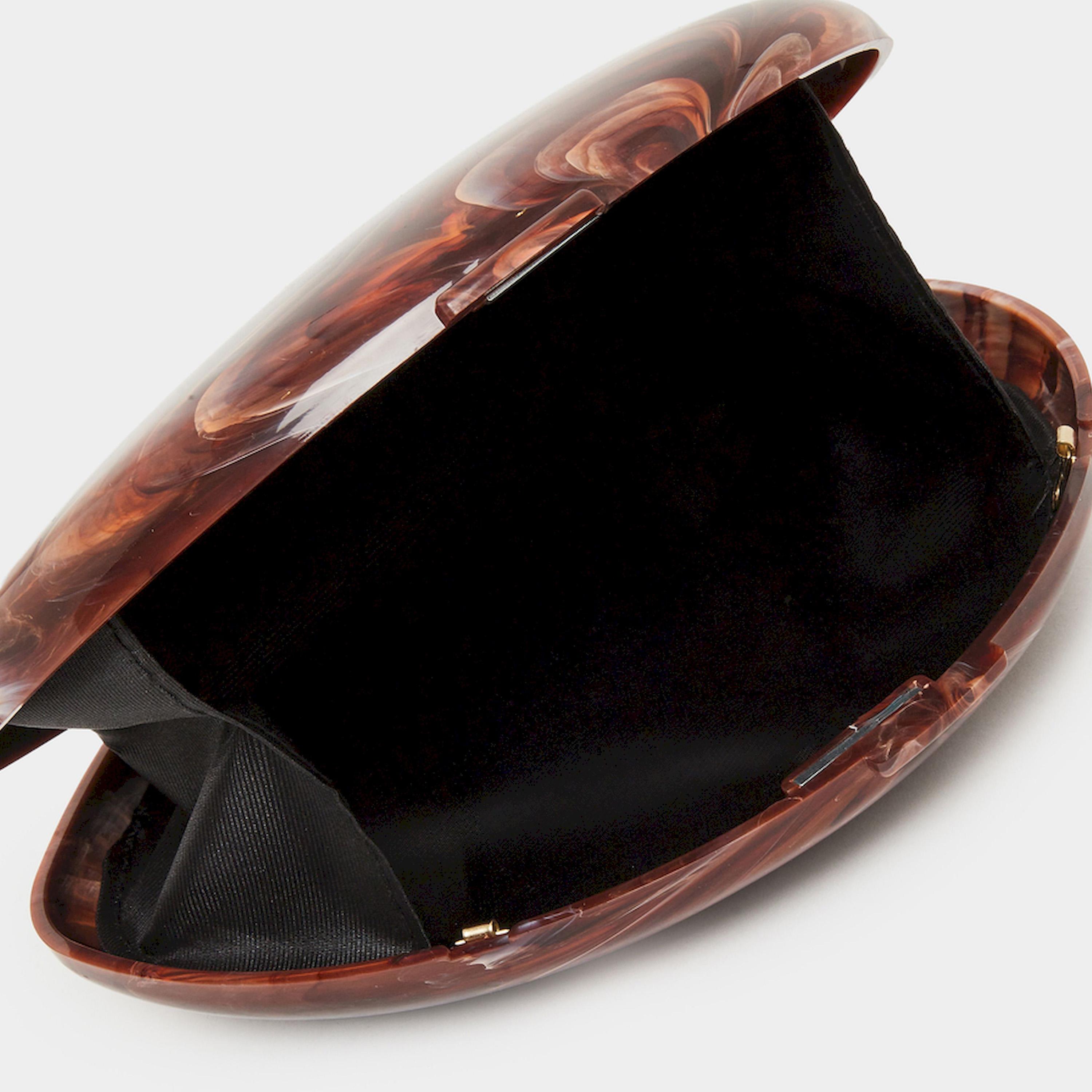 Styli Marbled Look Clutch Bag with Chain Strap-women-bagsandwallets-handbags-image-4