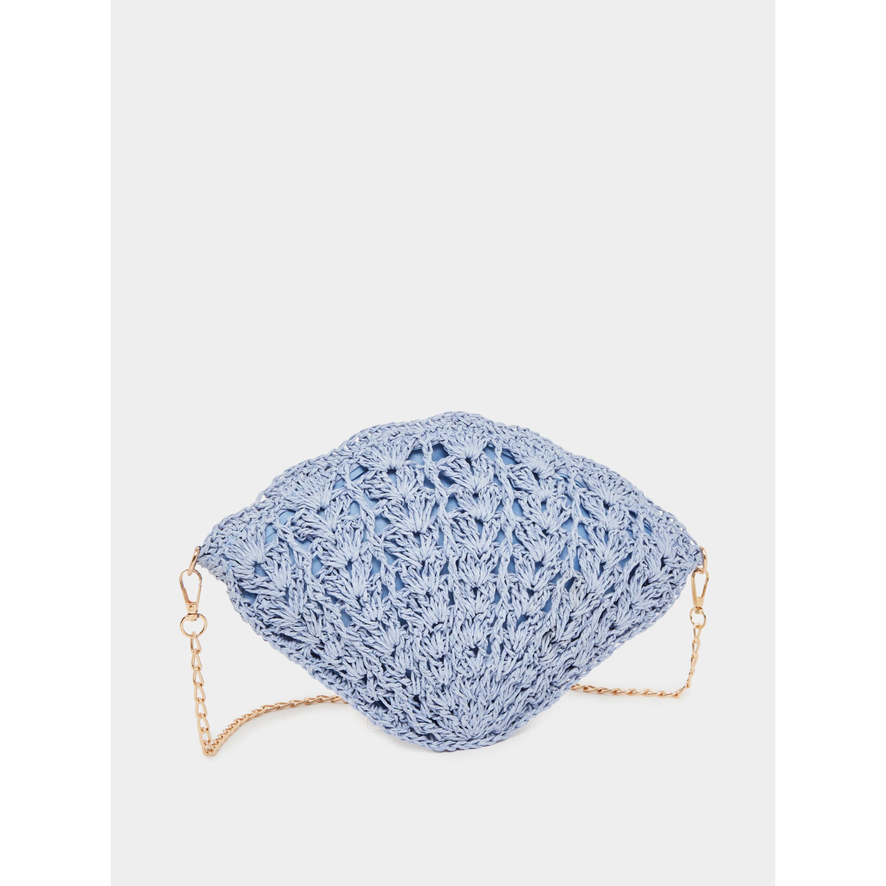 Styli Blue Crochet Mini Crossbody Bag-women-bagsandwallets-handbags-image-1