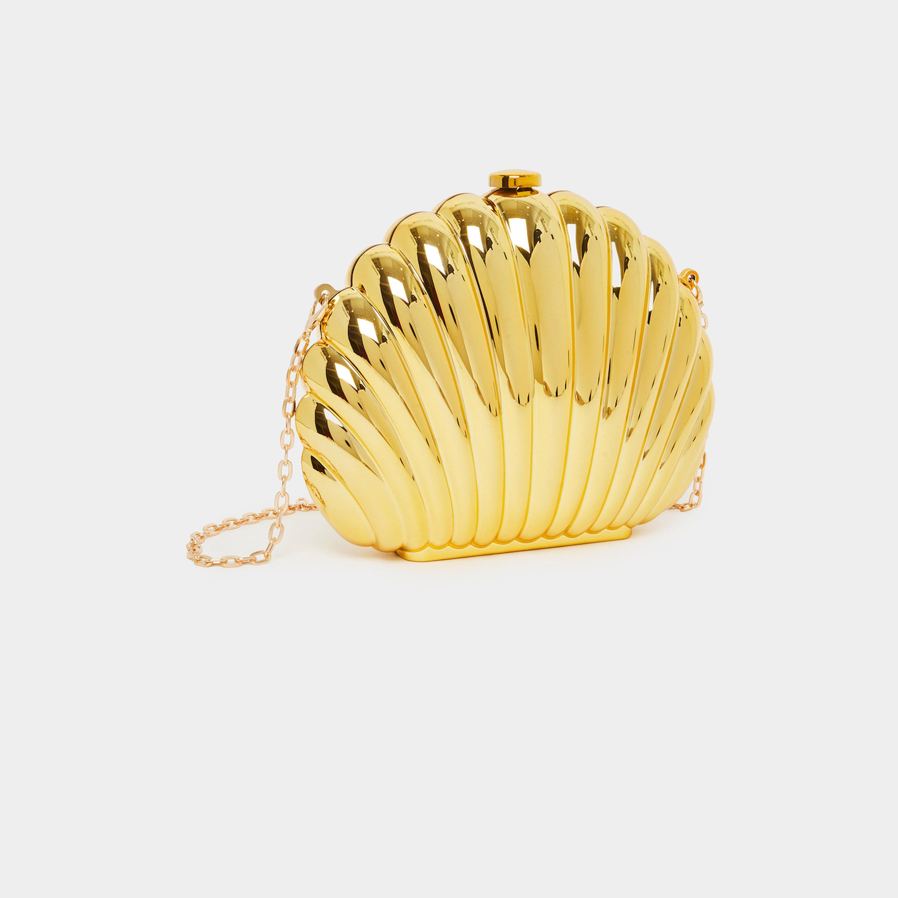 Styli Golden Seashell Clutch Bag-women-bagsandwallets-handbags-image-2