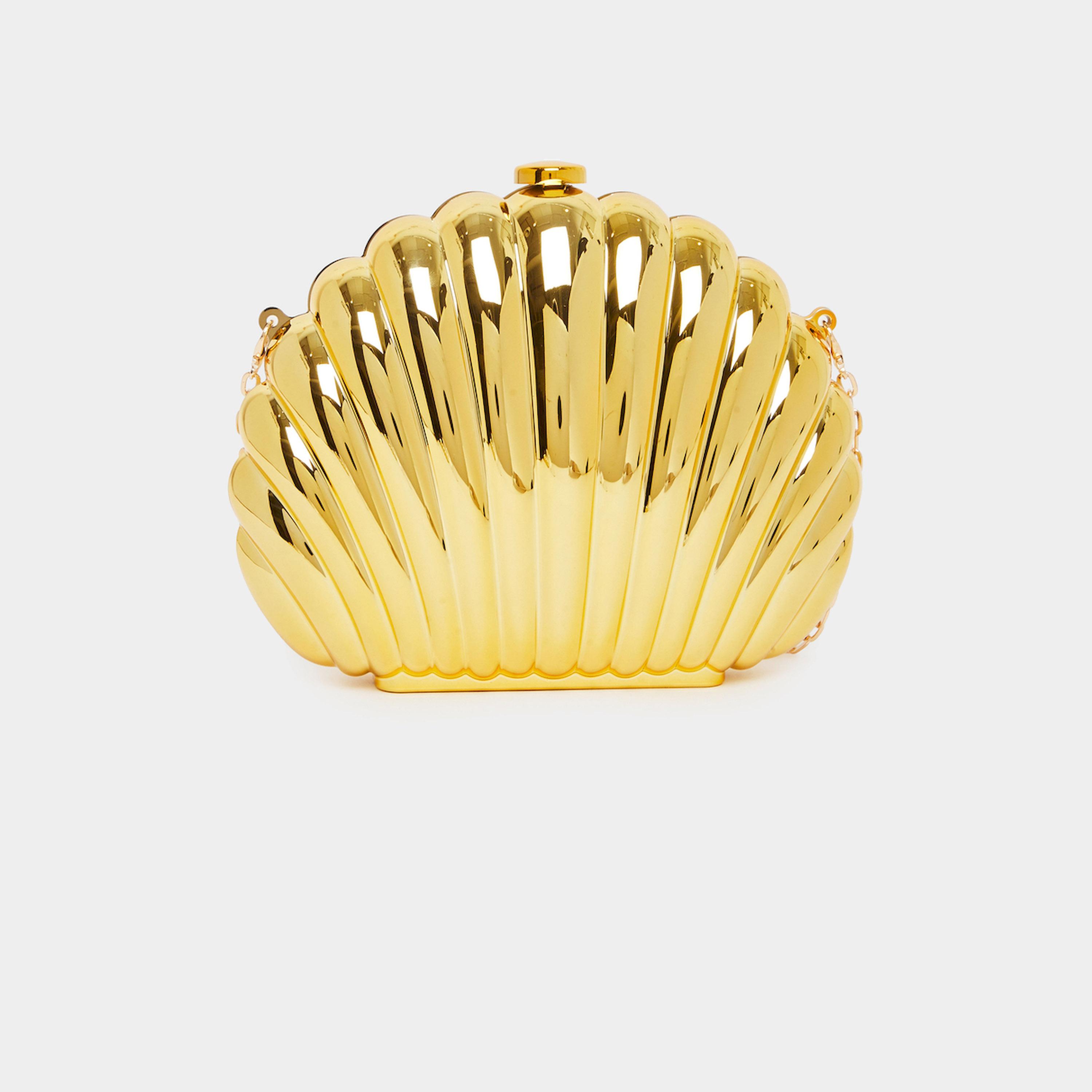 Styli Golden Seashell Clutch Bag-women-bagsandwallets-handbags-image-3