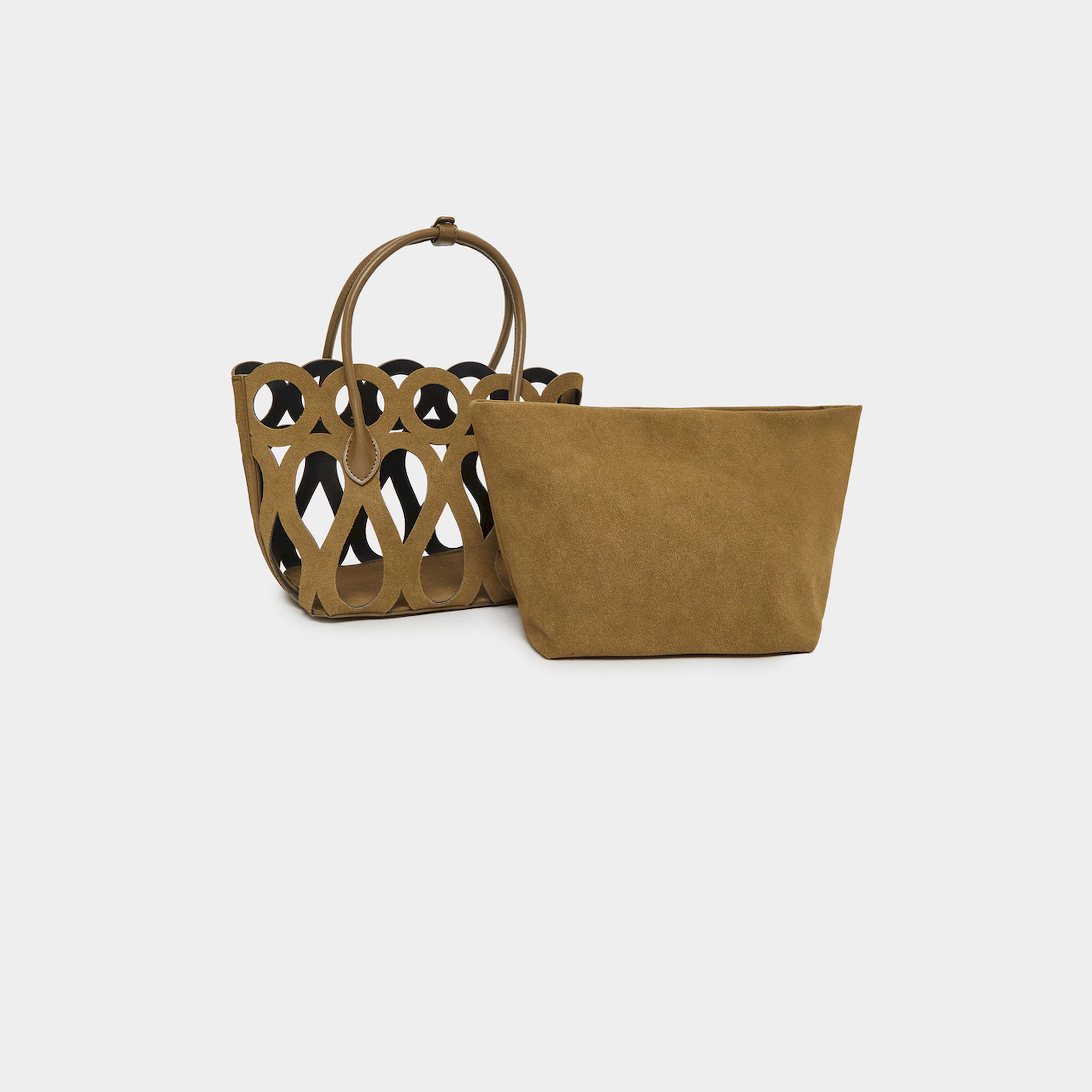 Styli Olive Green Cutout Detail Handbag-women-bagsandwallets-handbags-image-2