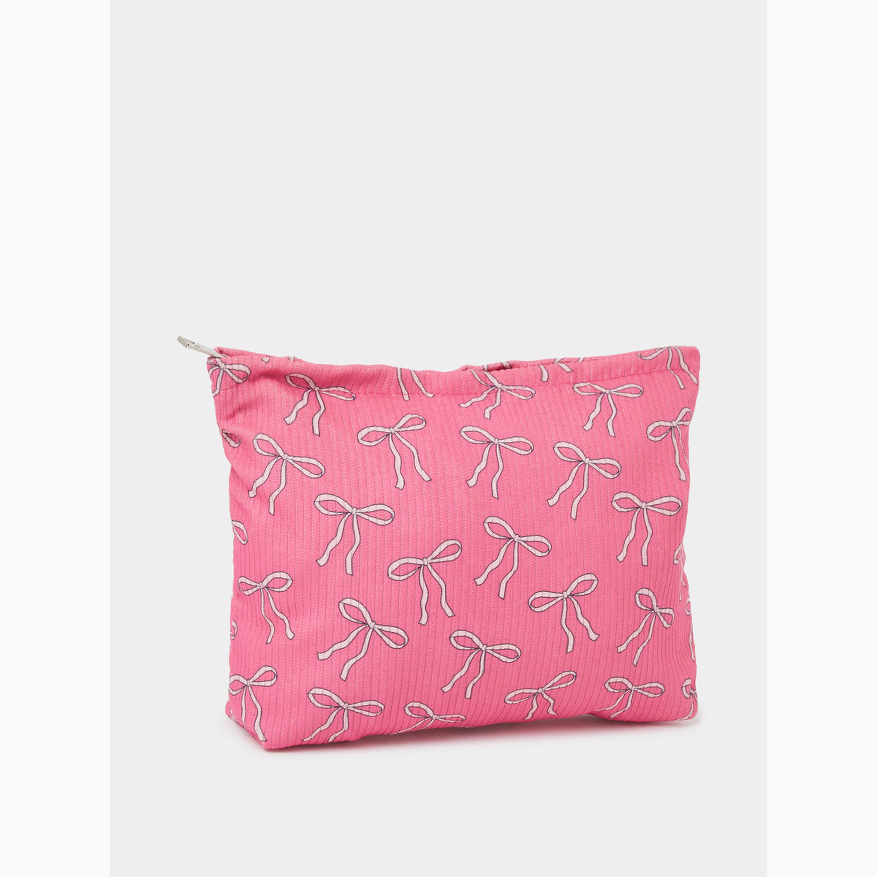 Styli Bow Print Make Up Bag-women-bagsandwallets-handbags-image-1