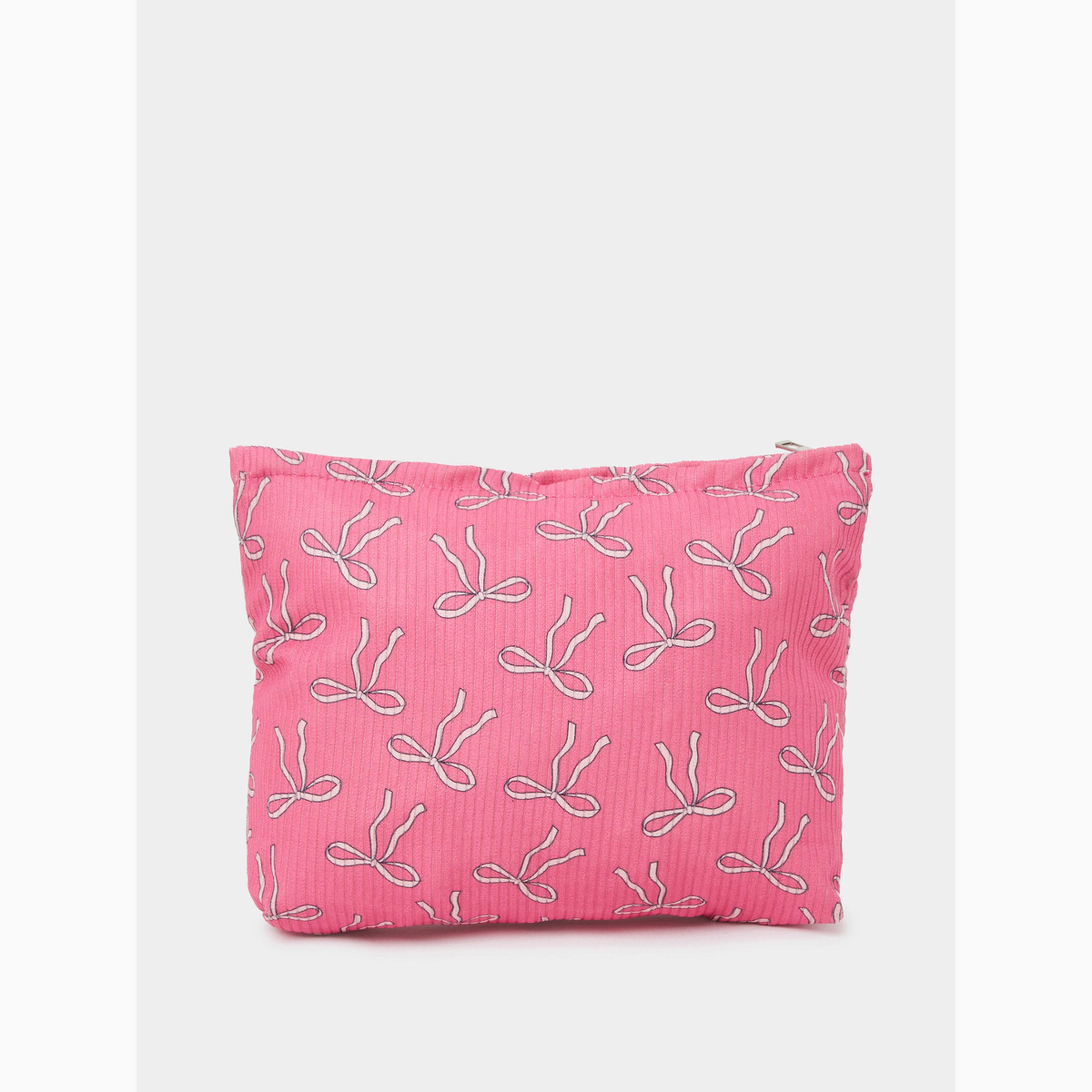 Styli Bow Print Make Up Bag-women-bagsandwallets-handbags-image-2