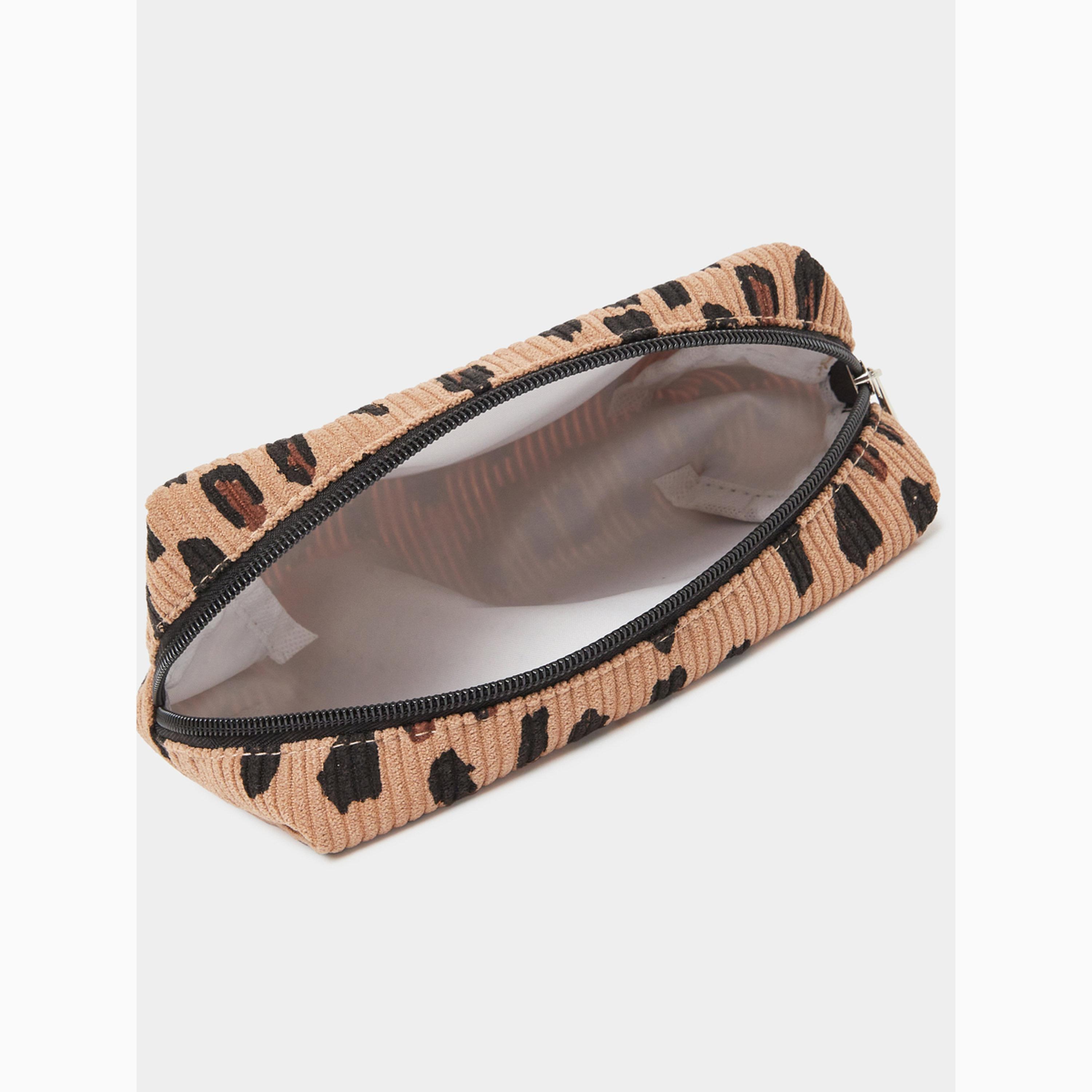 حقيبة أدوات زينة من الكوردوروي بطبعة النمر-women-bagsandwallets-handbags-image-4