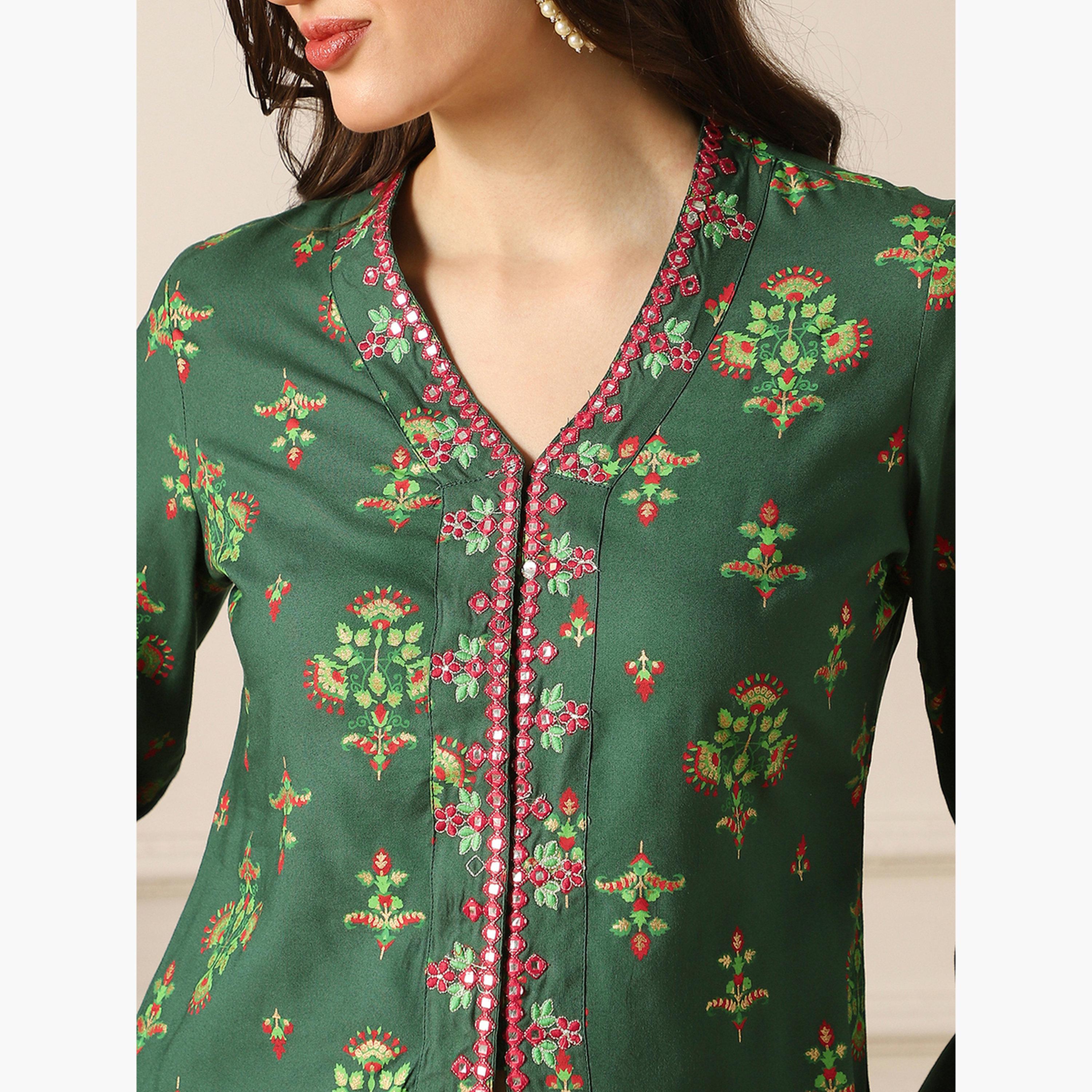 طقم بلوزة مطرزة مع بنطلون-women-clothing-coordsets-image-4