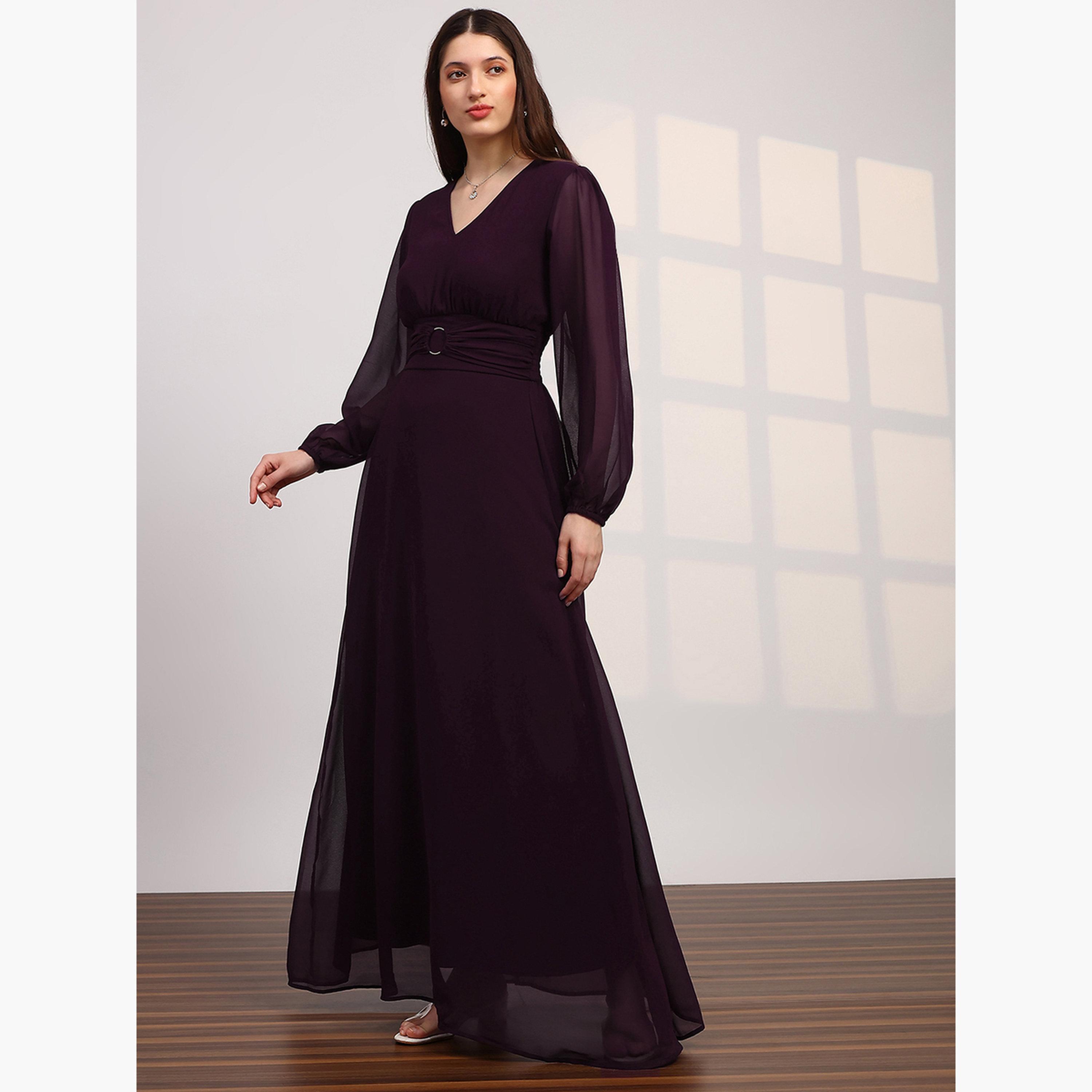 فستان ماكسي بأكمام بيشوب-women-clothing-dresses-image-2
