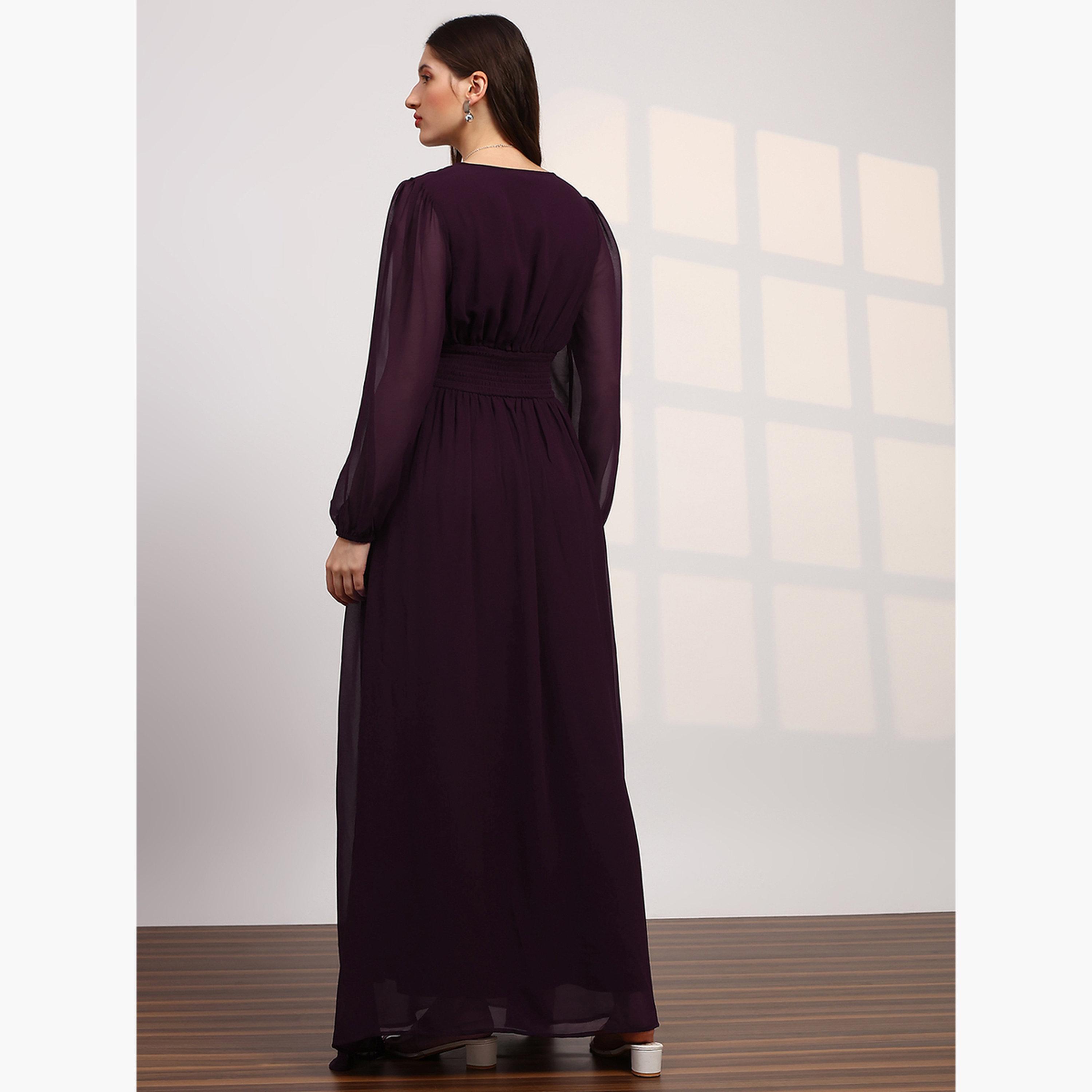 فستان ماكسي بأكمام بيشوب-women-clothing-dresses-image-3