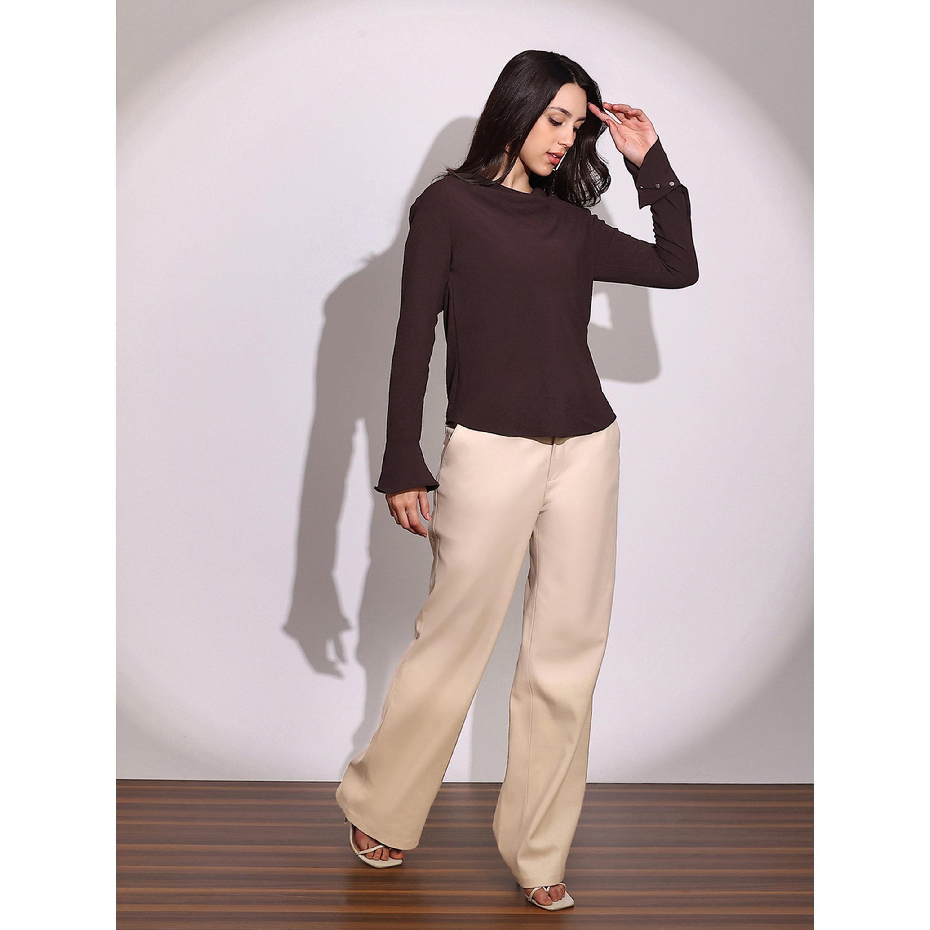 بلوزة بأكمام واسعة وياقة منسدلة-women-clothing-shirtsandblouses-blouses-image-5